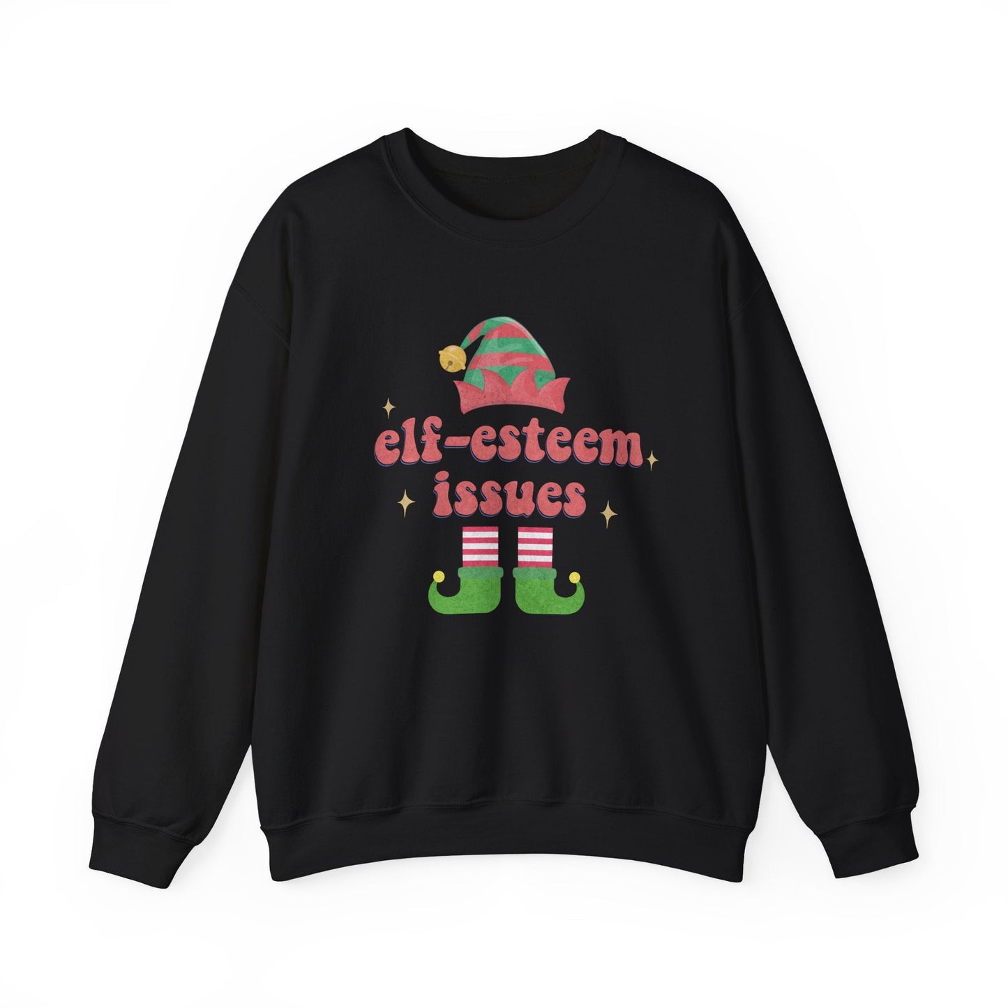 Elf-Esteem Issues Crewneck Printify