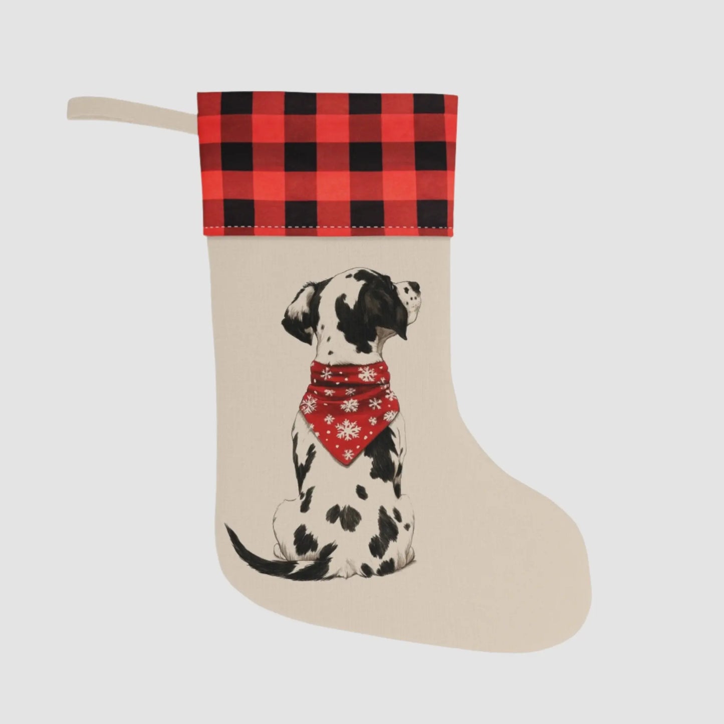 Dalmatian Christmas Stocking - Personalization Available! - MindLyssMoments LLC