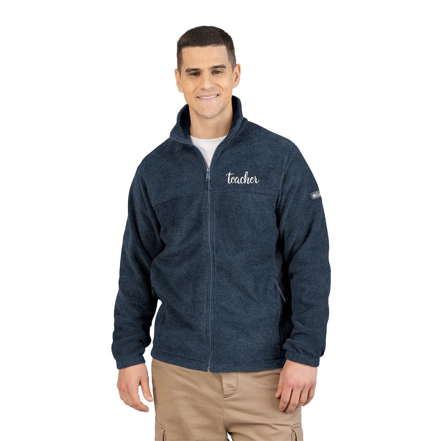 Teacher Unisex Columbia Fleece Jacket (Embroidered) Printify