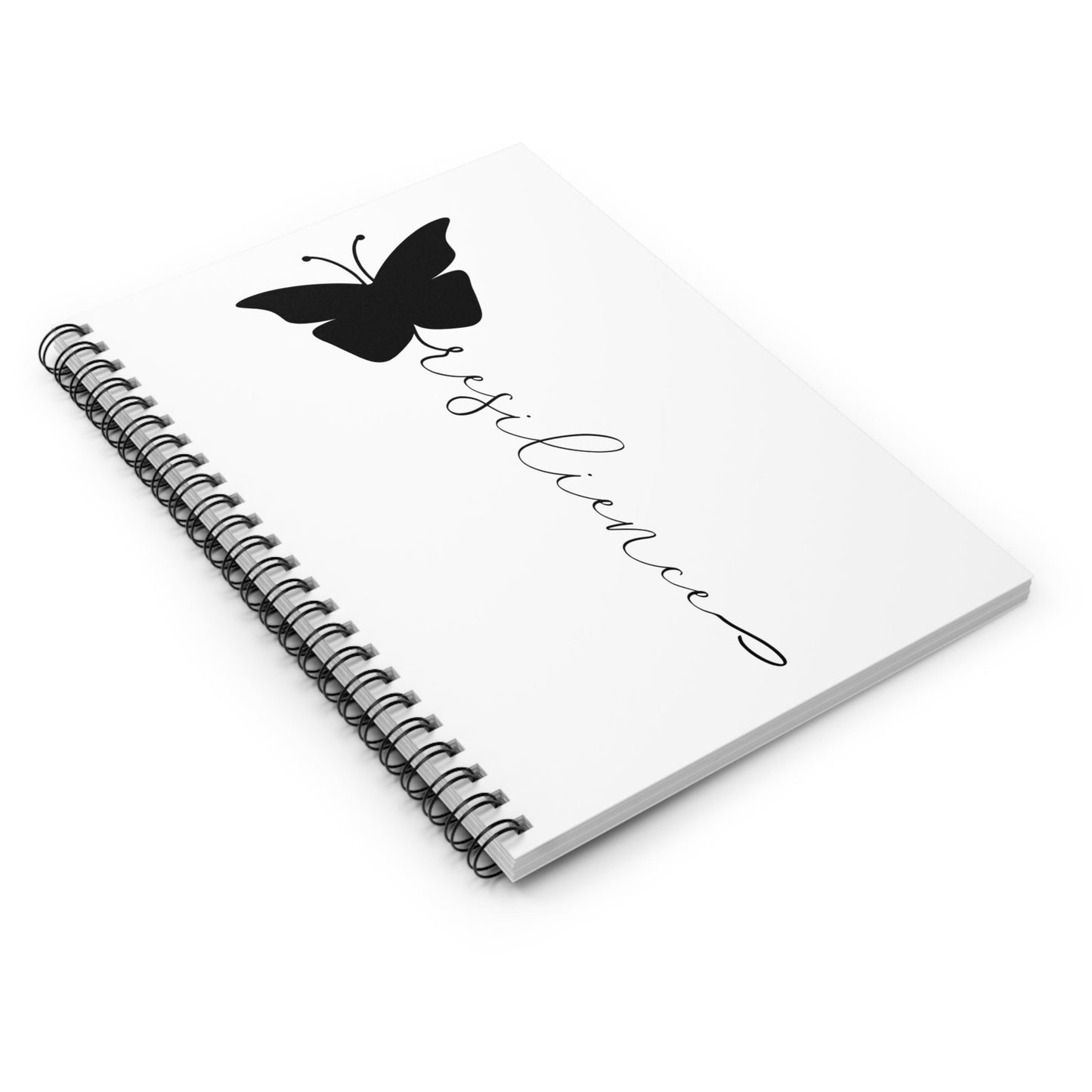 Resilience Butterfly Spiral Notebook Printify