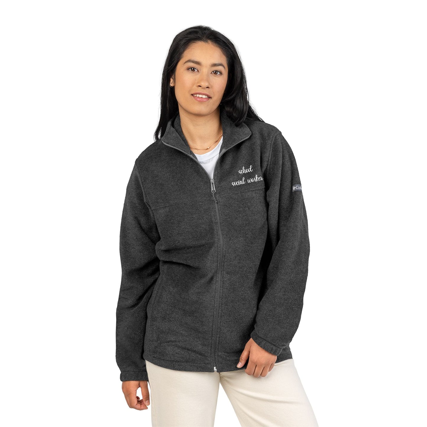 School Social Worker Unisex Columbia Fleece Jacket (Embroidered) Printify