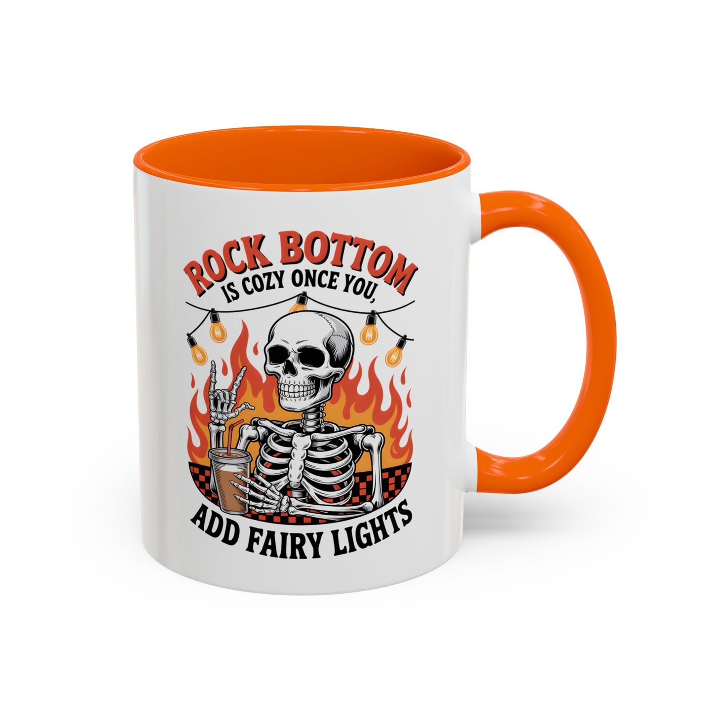 Rock Bottom Skeleton Mug (11oz, 15oz) Printify