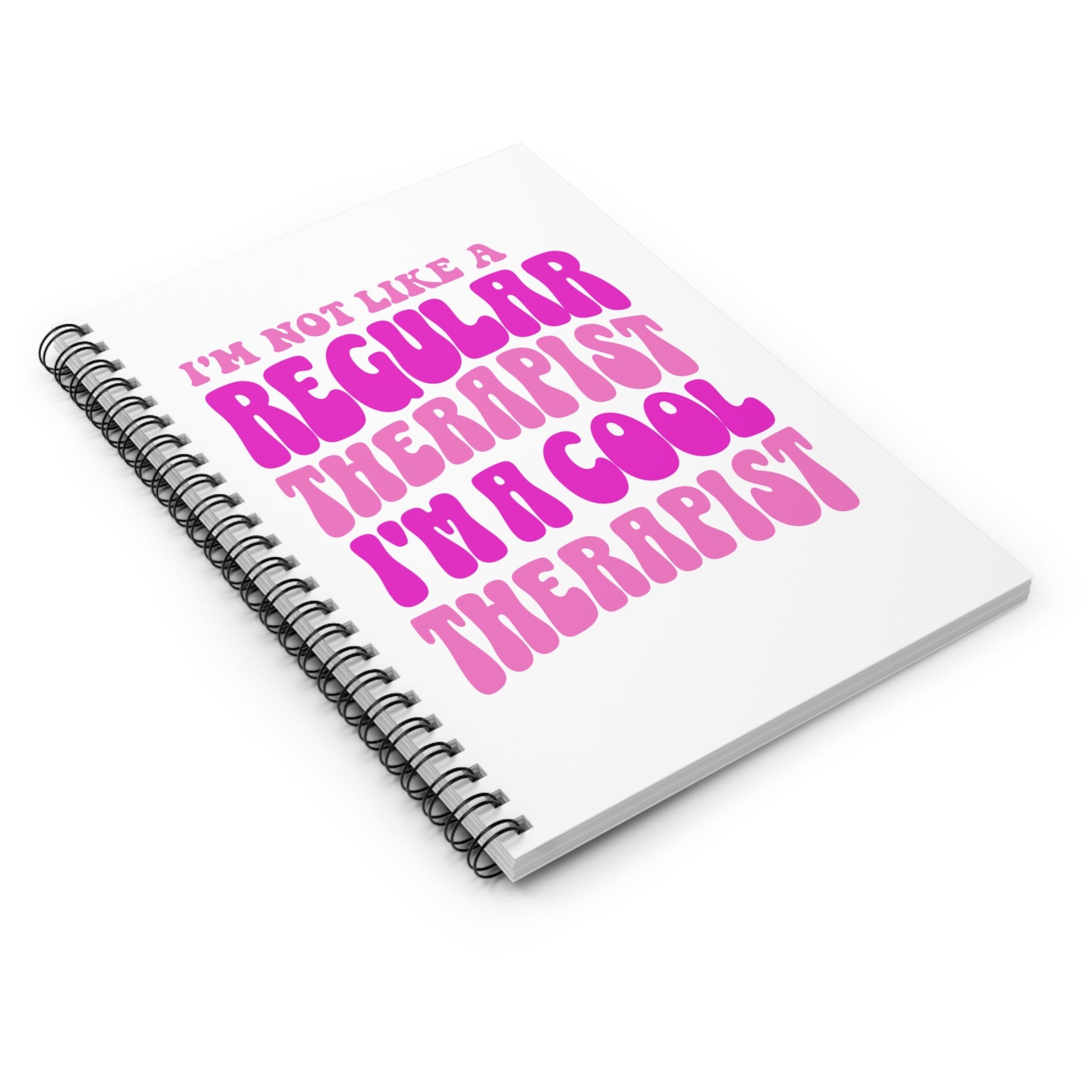 The Cool Therapist Spiral Notebook Printify