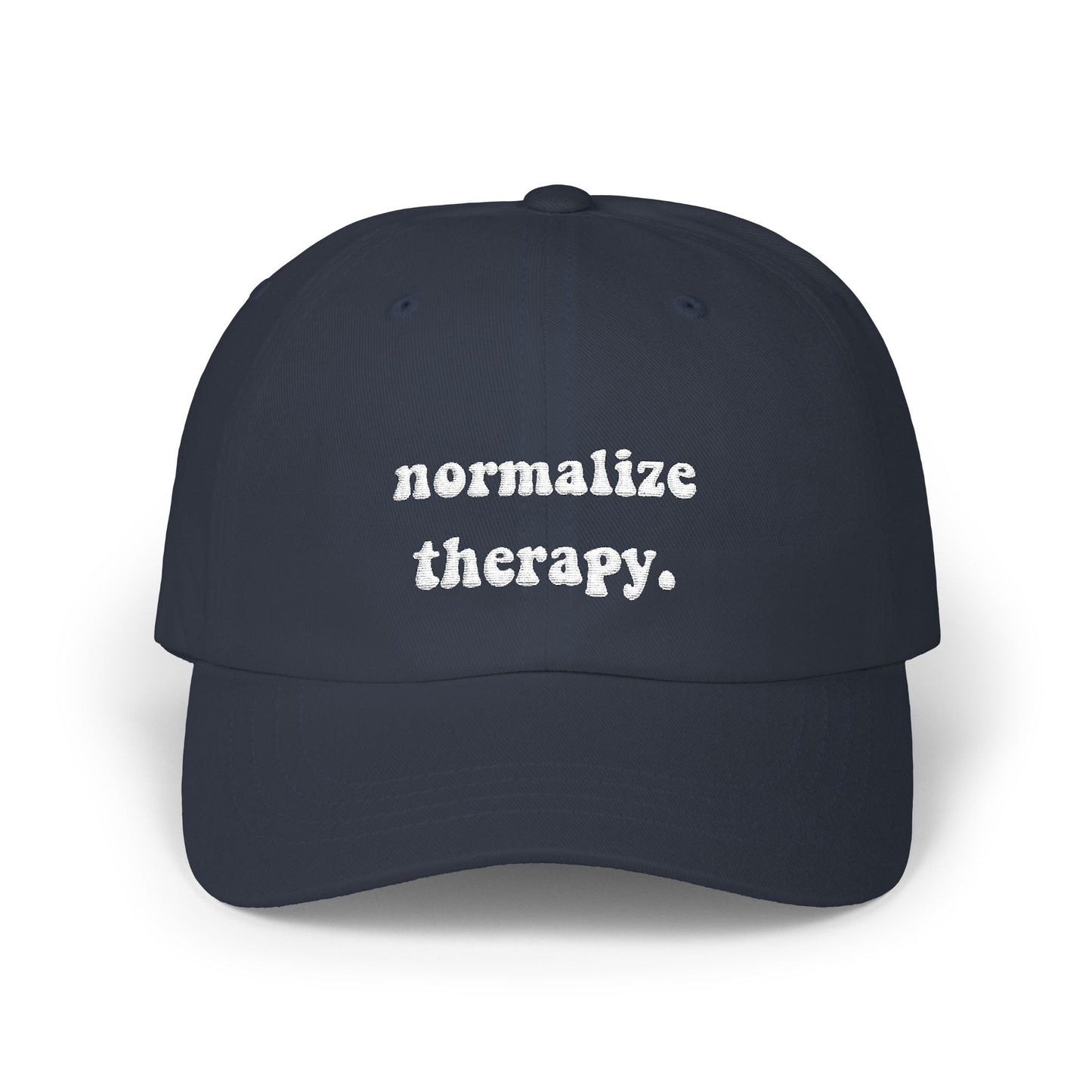 Normalize Therapy Embroidered Hat Printify