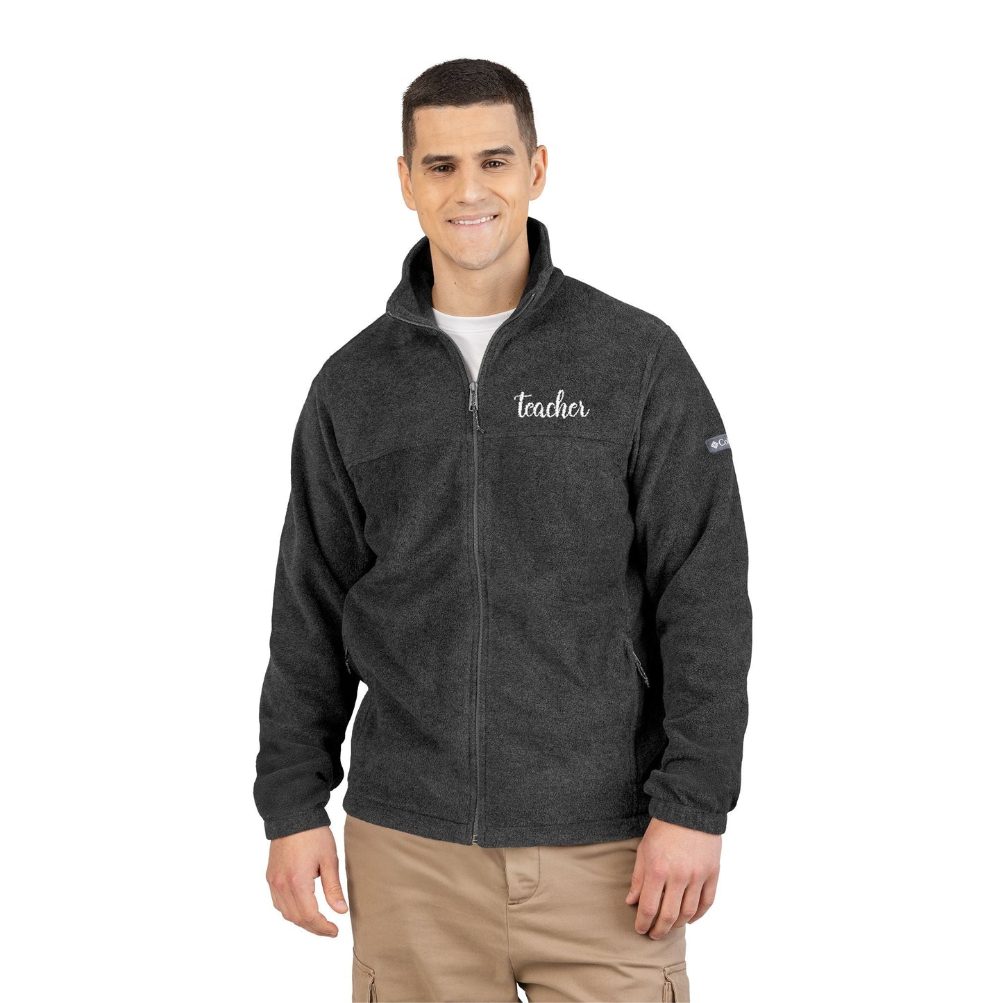 Teacher Unisex Columbia Fleece Jacket (Embroidered) Printify