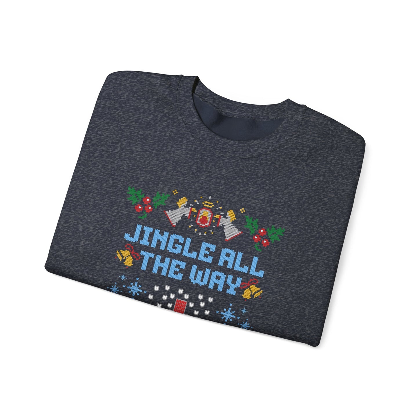 Jingle All The Way To Therapy Crewneck Printify