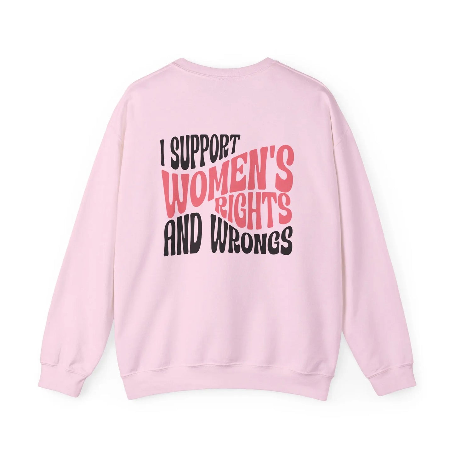I Support Women’s Rights and Wrongs Crewneck - MindLyssMoments LLC