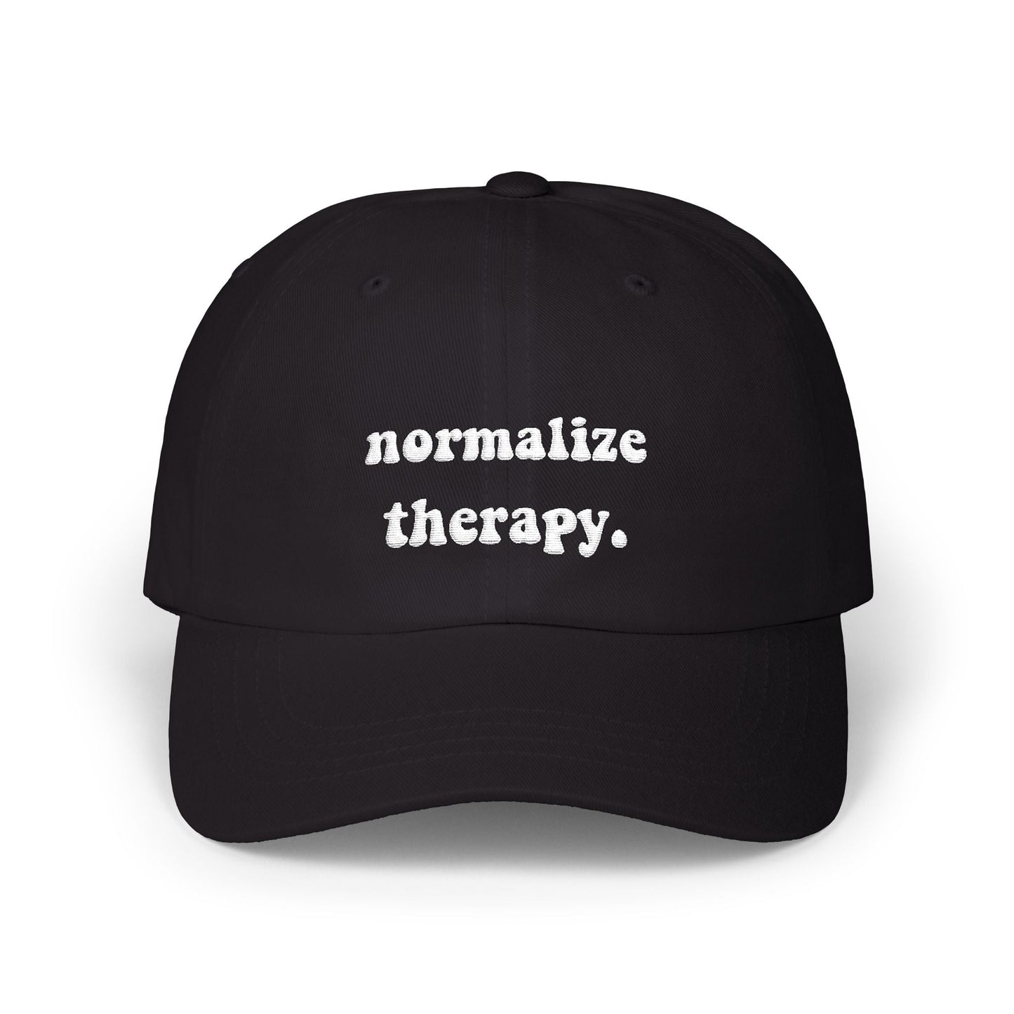 Normalize Therapy Embroidered Hat Printify