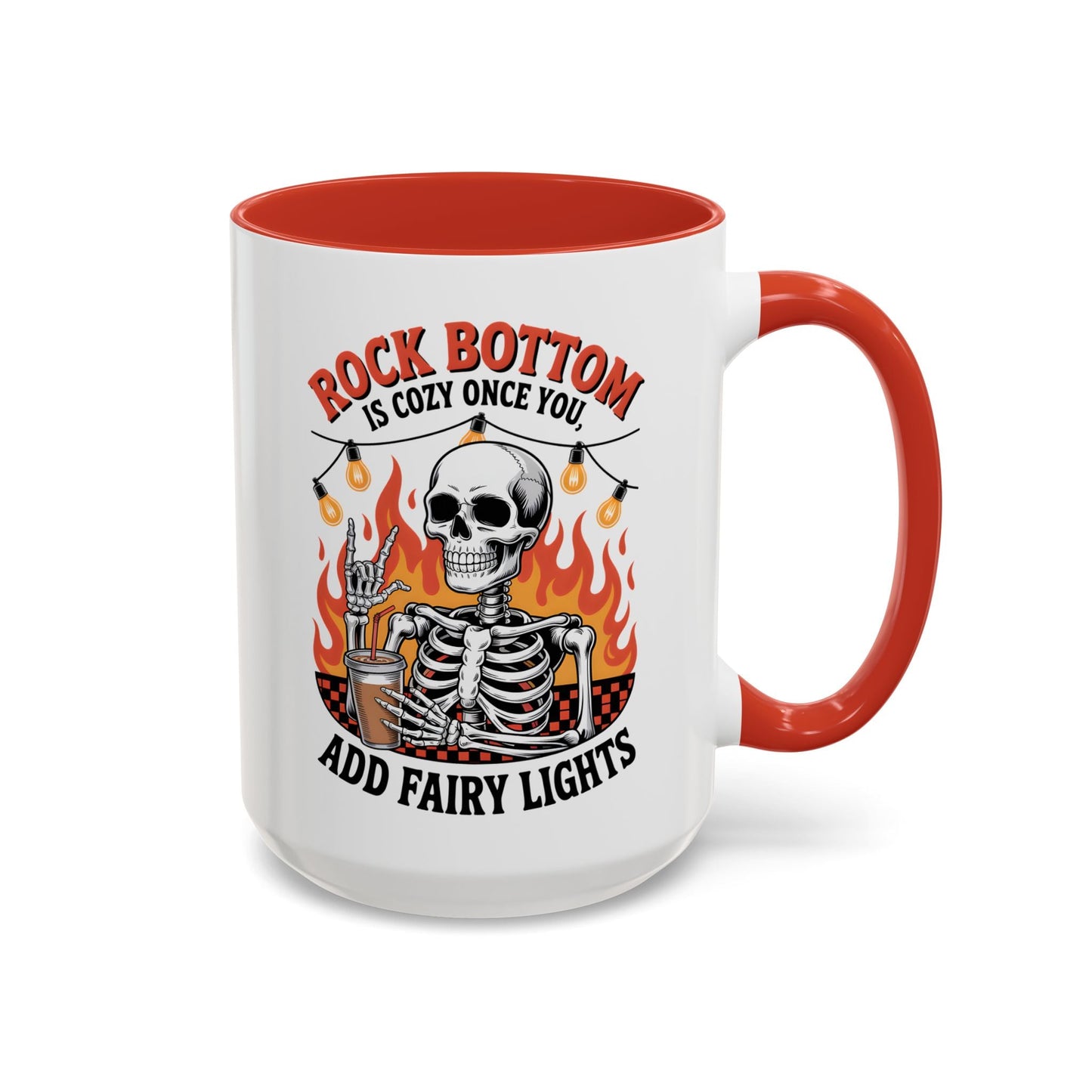 Rock Bottom Skeleton Mug (11oz, 15oz) Printify