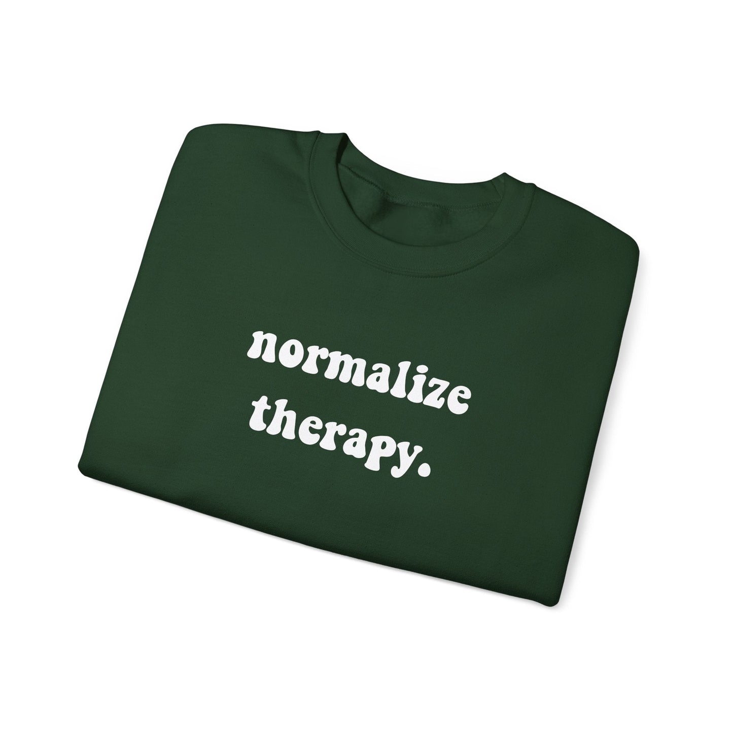 Normalize Therapy Crewneck Printify