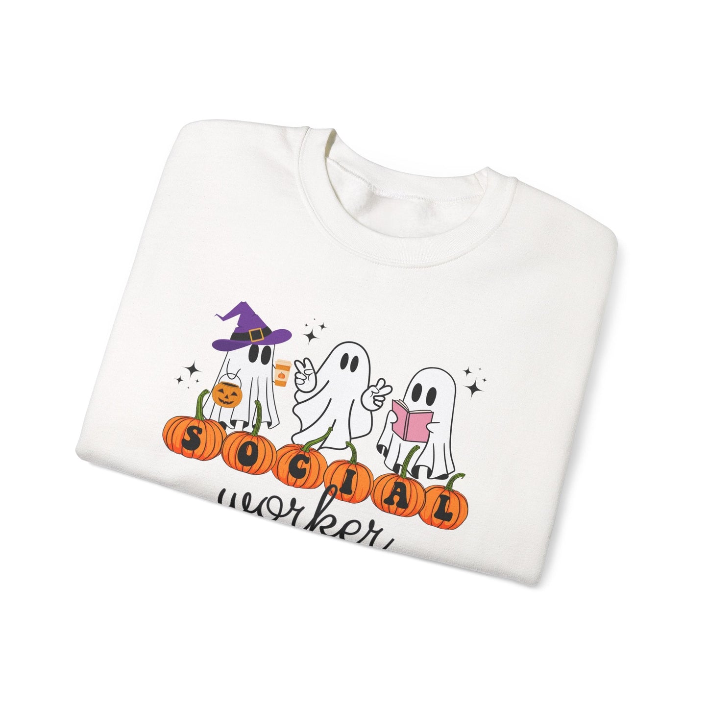 Social Worker Halloween Crewneck Printify