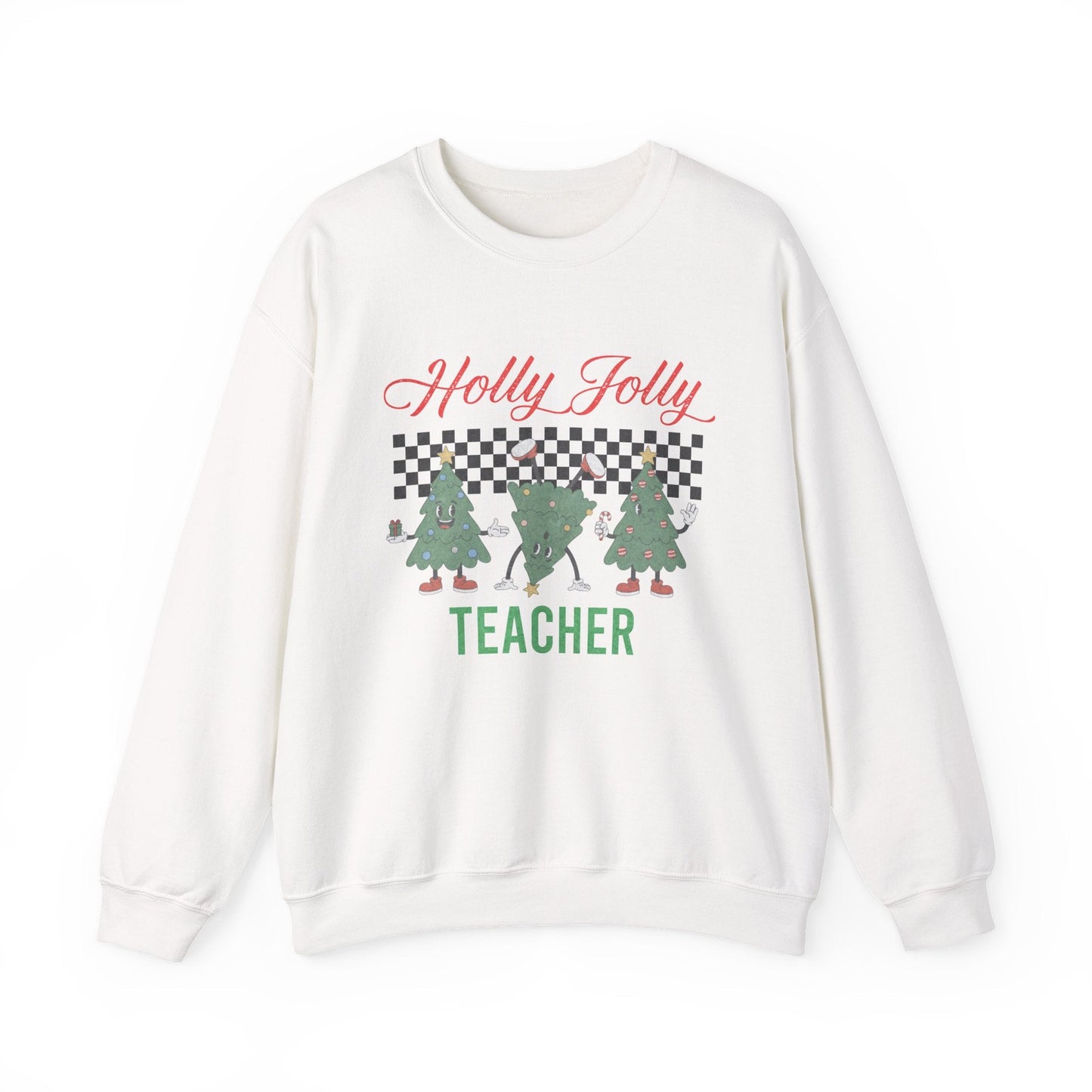 Holly Jolly Teacher Crewneck Printify