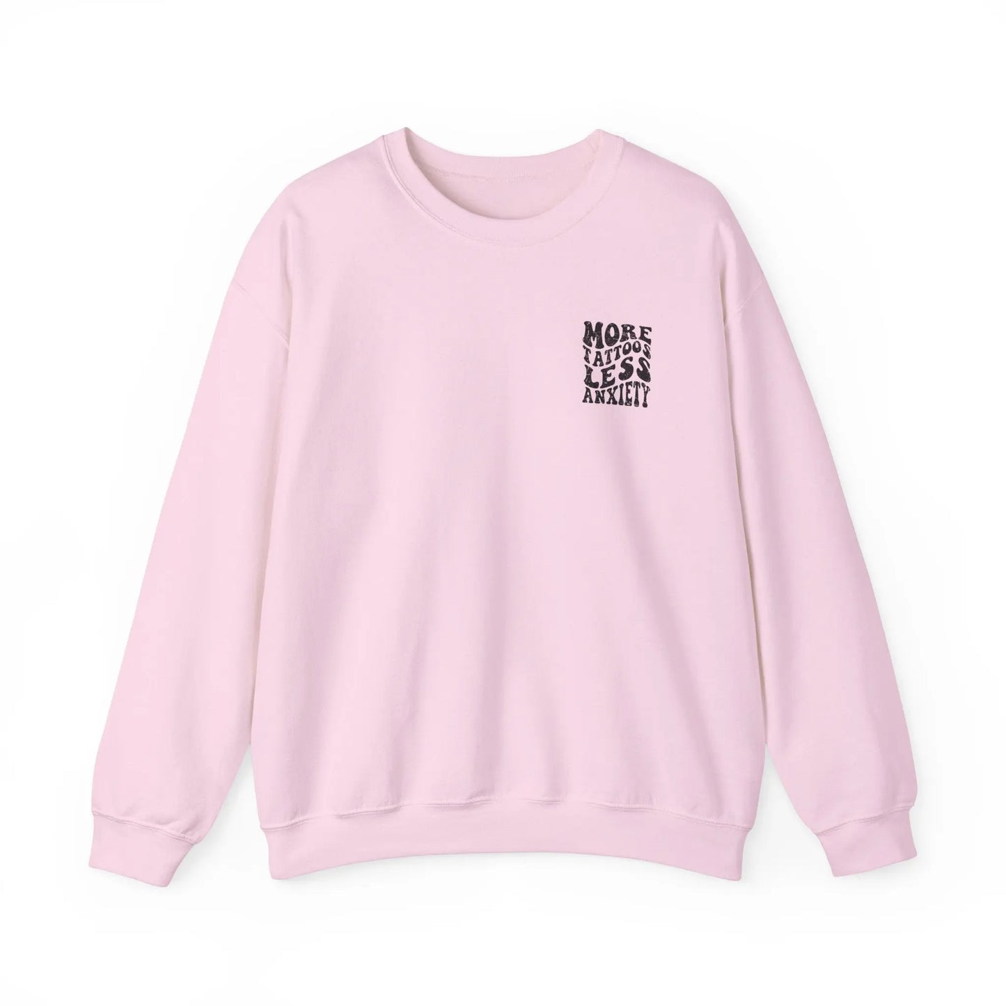 More Tattoos, Less Anxiety Crewneck - MindLyssMoments LLC