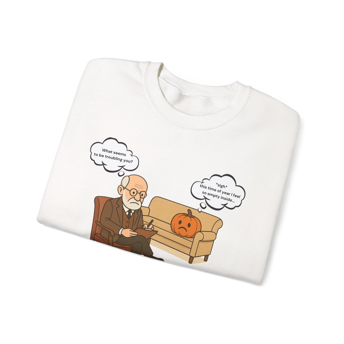 Freud, Fall, Feelings Crewneck Printify