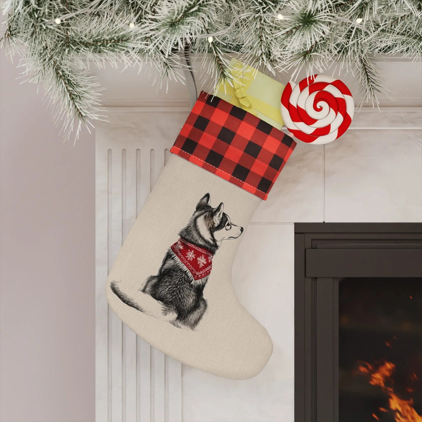 Husky Christmas Stocking - Personalization Available! - MindLyssMoments LLC