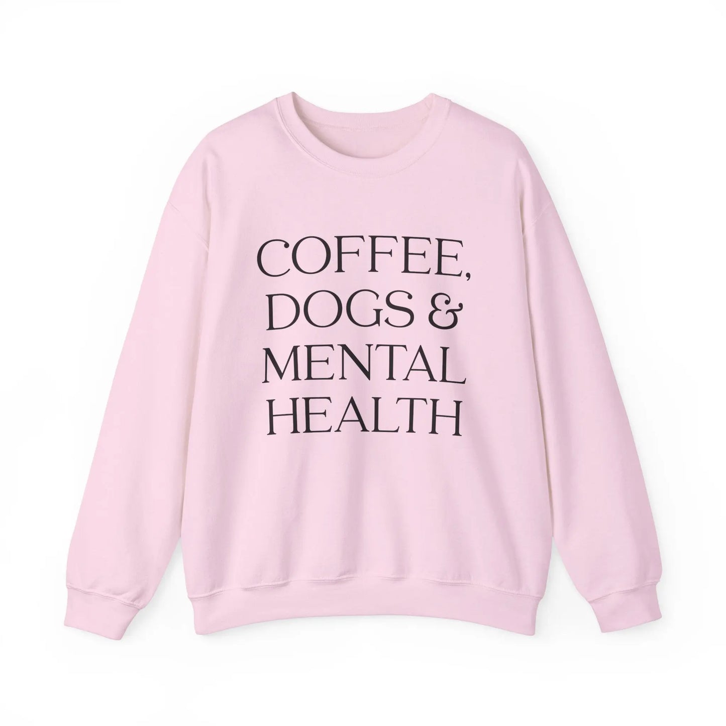 Coffee, Dogs, & Mental Health Crewneck - MindLyssMoments LLC