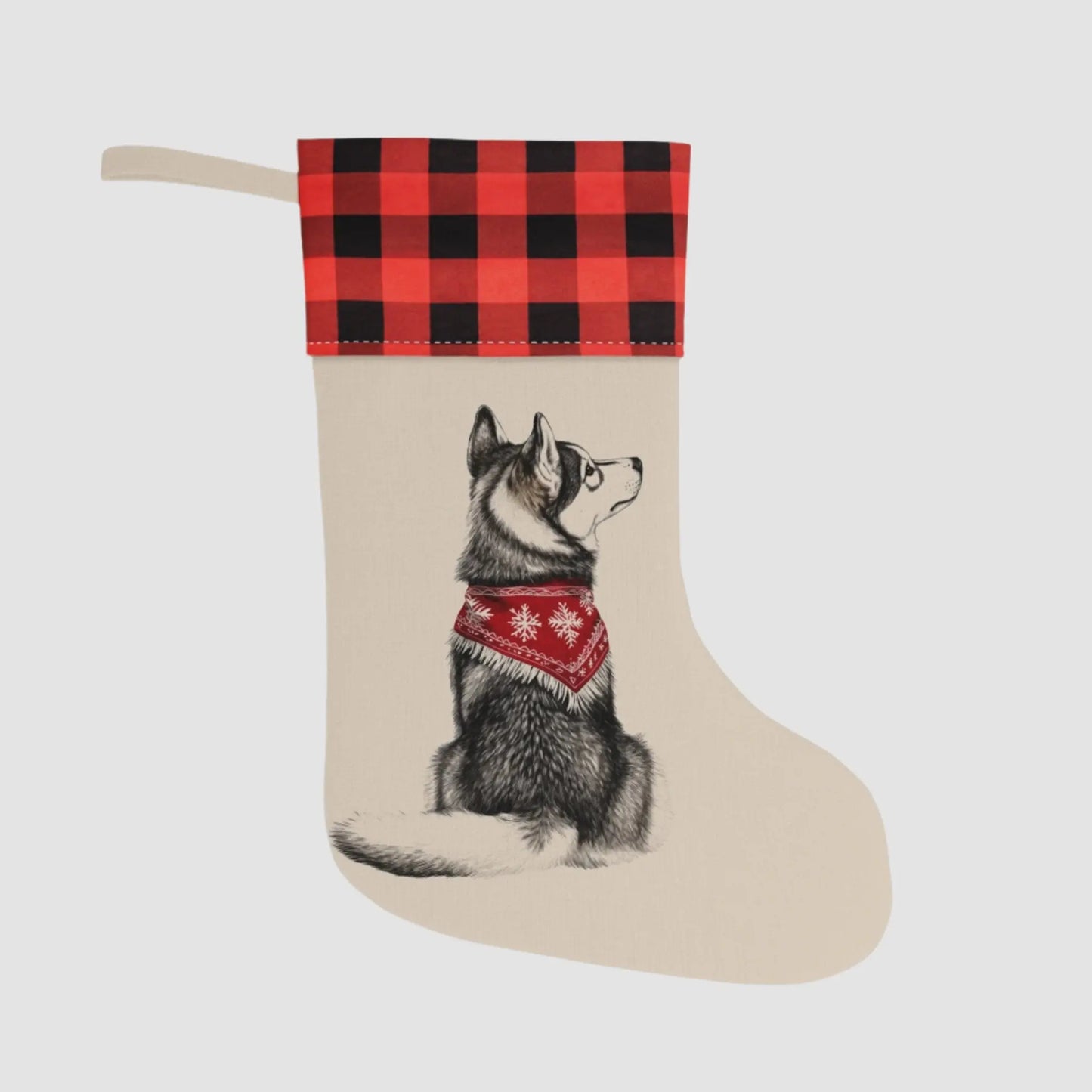 Husky Christmas Stocking - Personalization Available! - MindLyssMoments LLC
