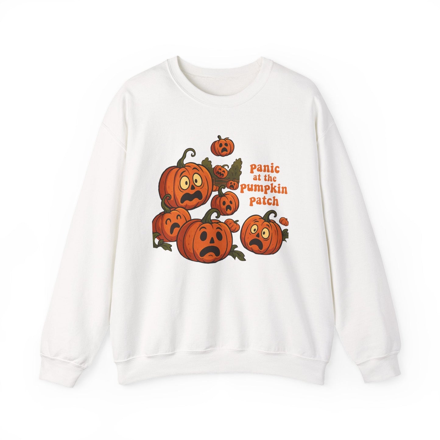 Panic at the Pumpkin Patch Crewneck Printify