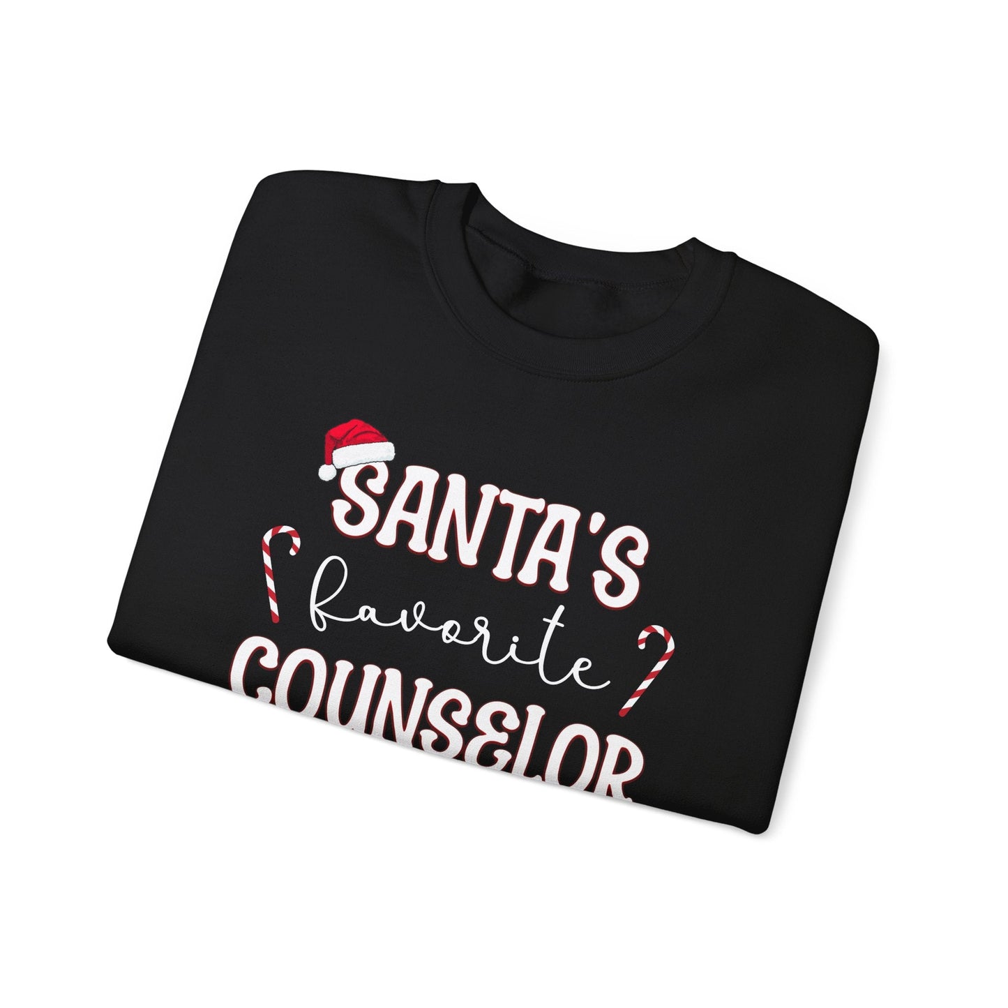 Santa's Favorite Counselor Crewneck Printify