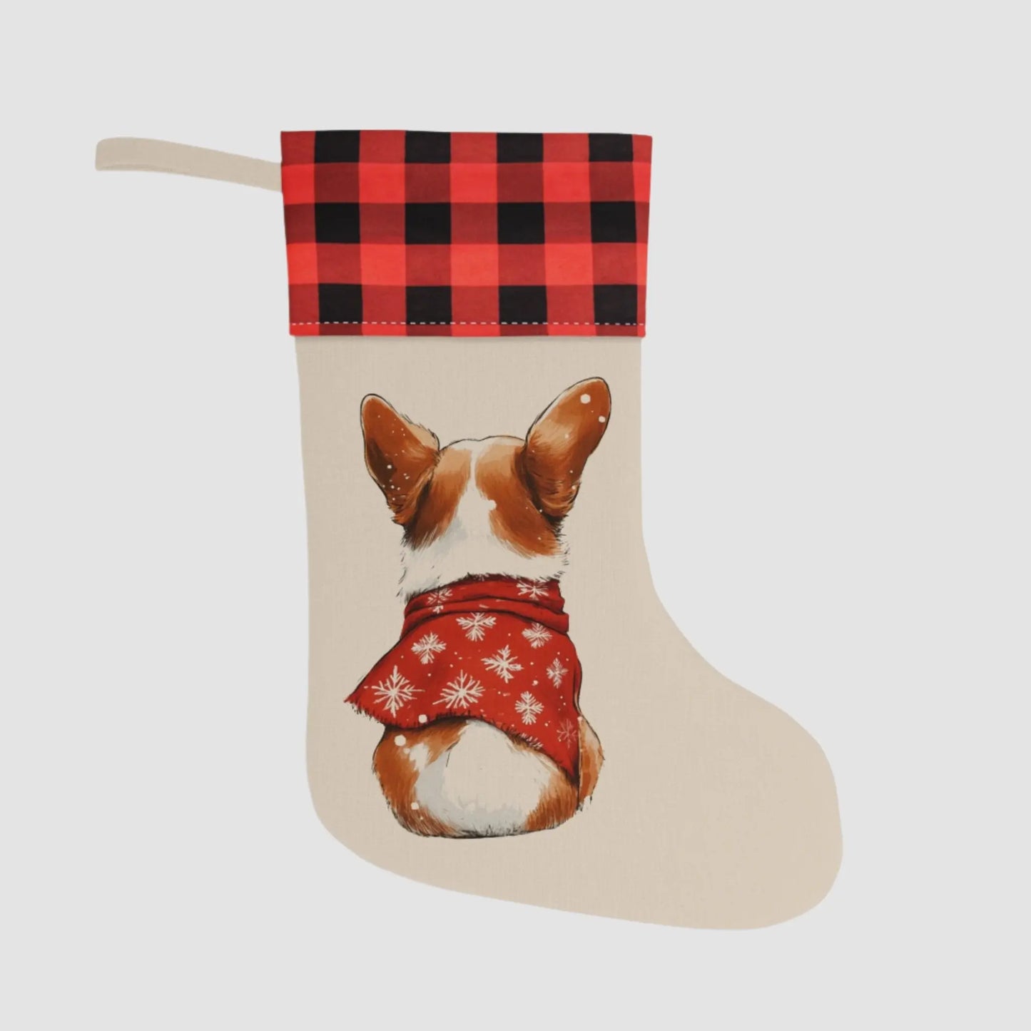 Corgi Christmas Stocking - Personalization Available! - MindLyssMoments LLC
