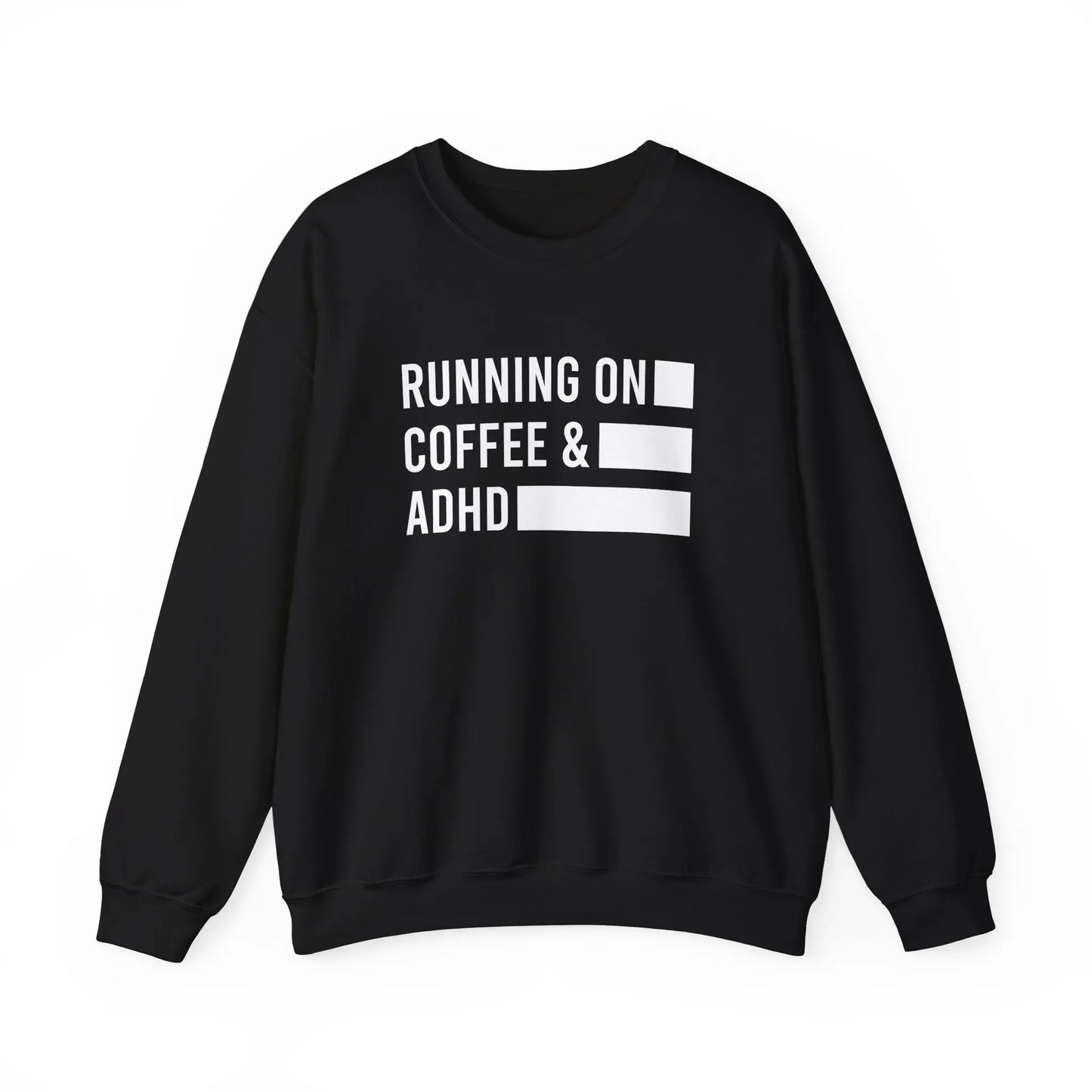 Running on Coffee and ADHD Crewneck - MindLyssMoments LLC