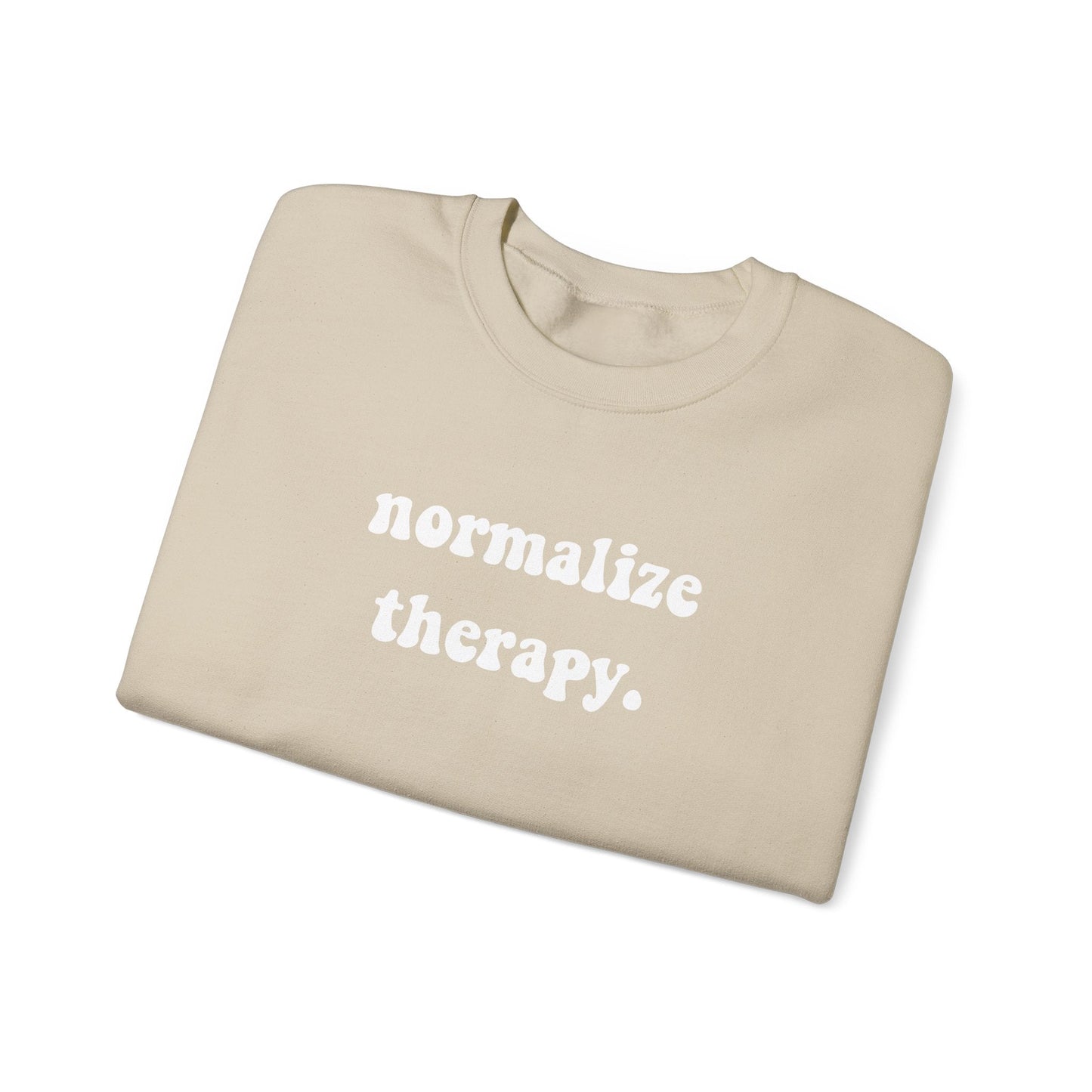Normalize Therapy Crewneck Printify