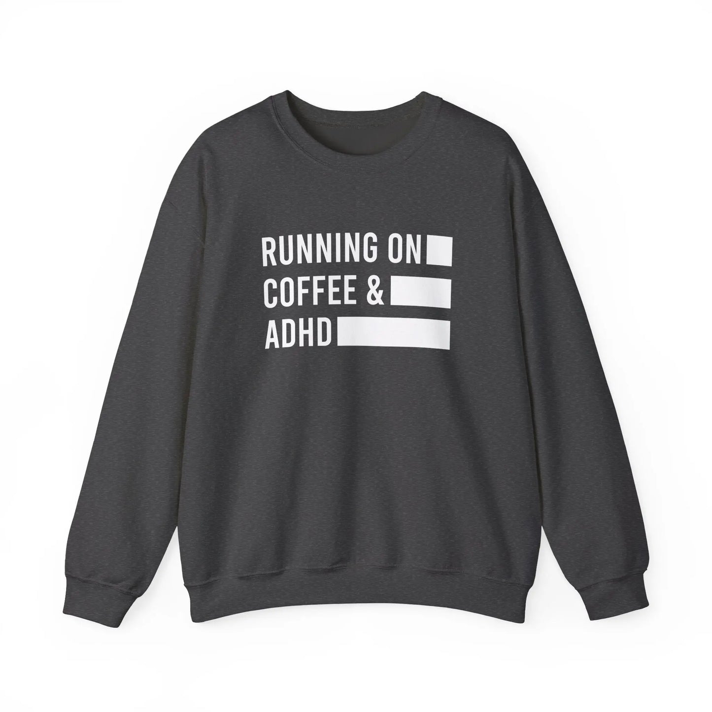 Running on Coffee and ADHD Crewneck - MindLyssMoments LLC