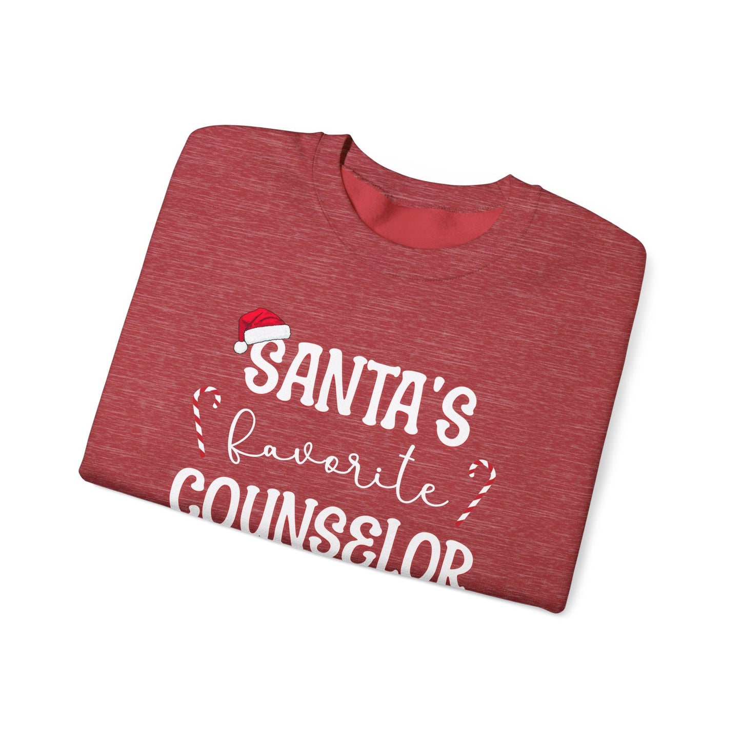 Santa's Favorite Counselor Crewneck Printify