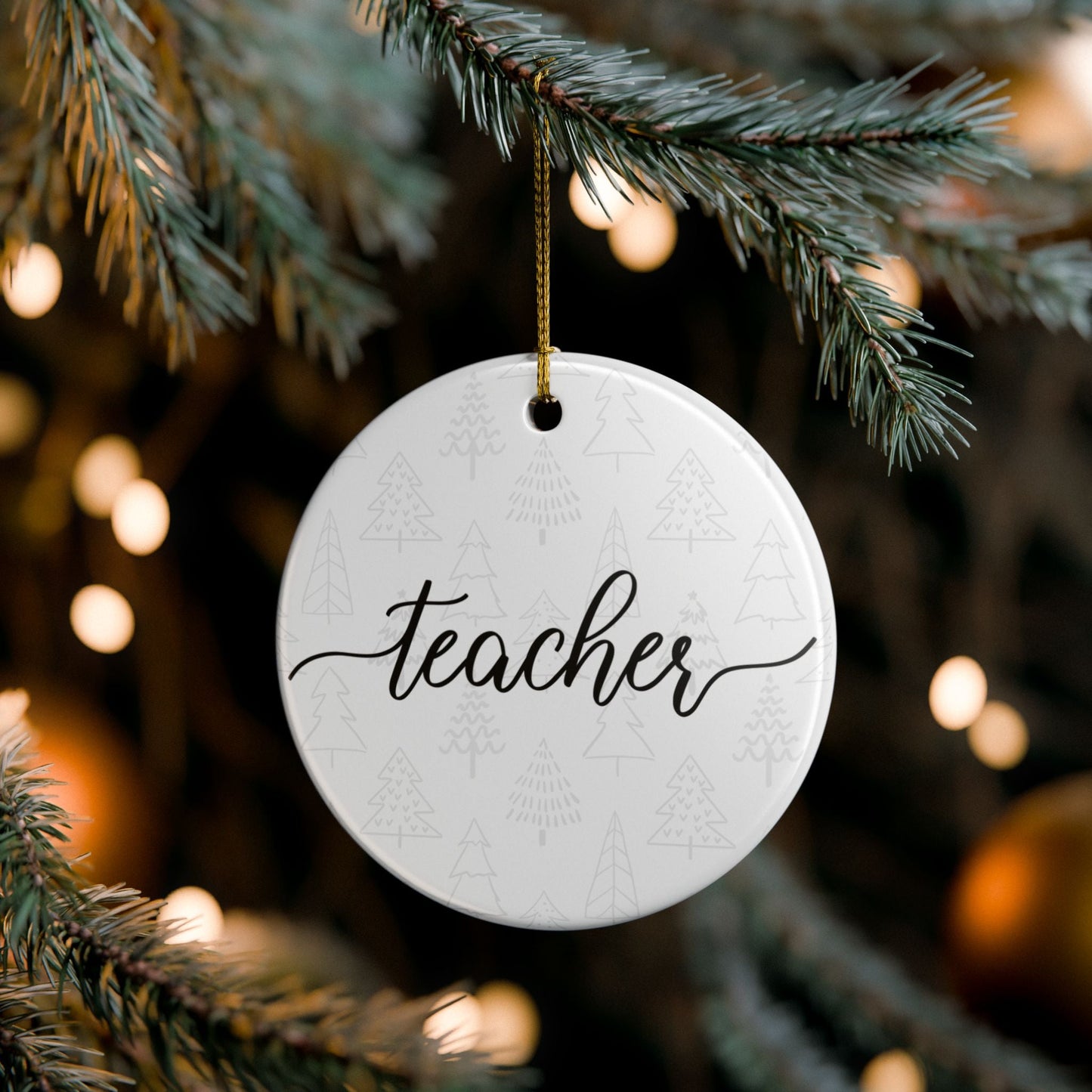 Teacher Ornament Printify