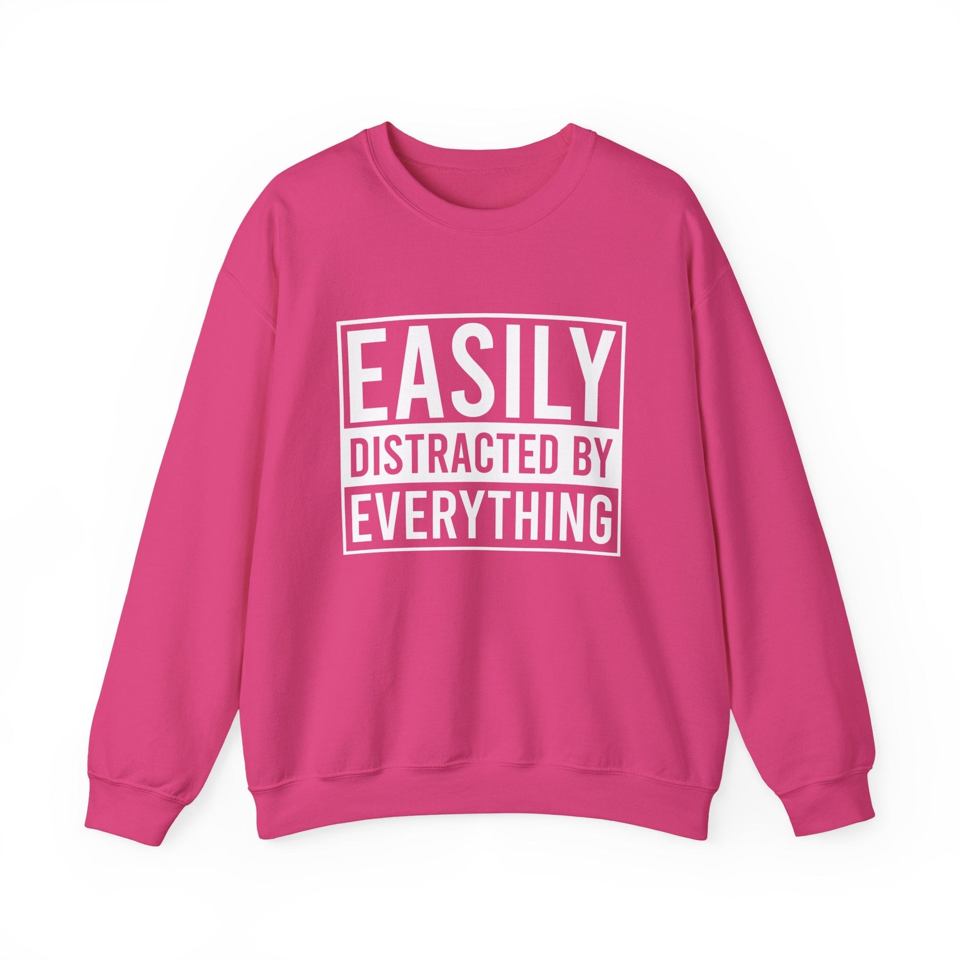 Easily Distracted by Everything Crewneck Printify