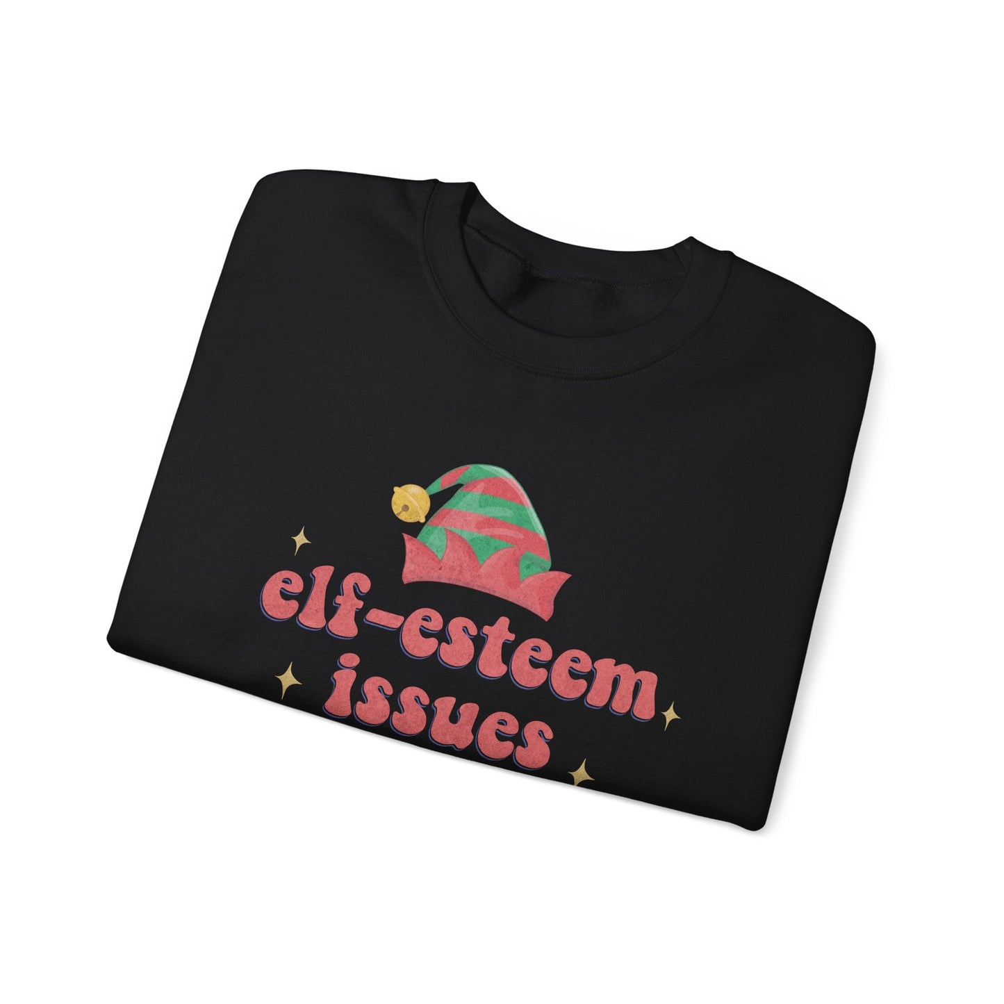 Elf-Esteem Issues Crewneck Printify