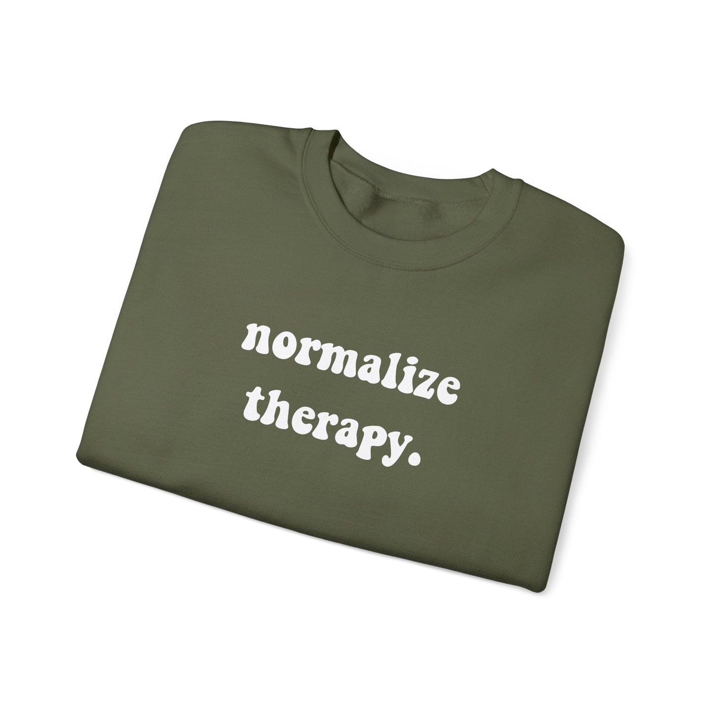 Normalize Therapy Crewneck Printify