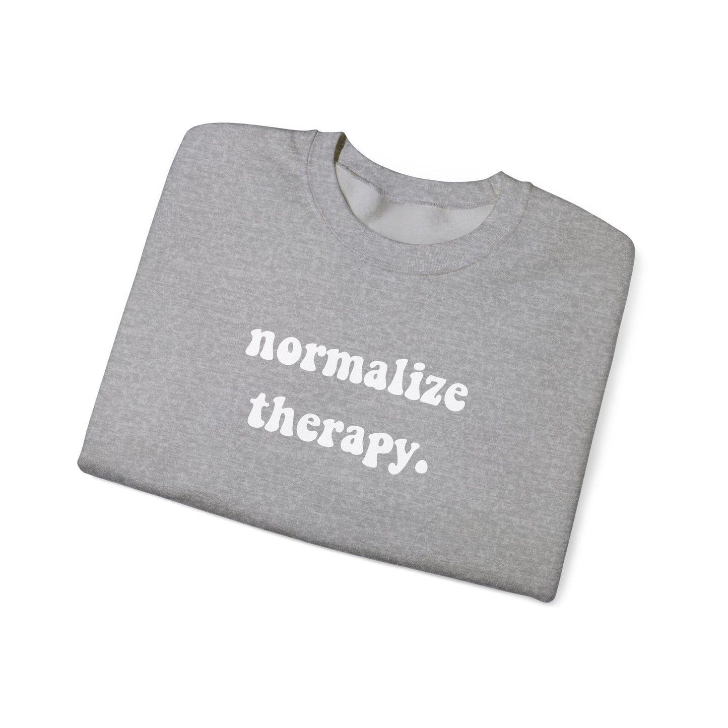 Normalize Therapy Crewneck Printify