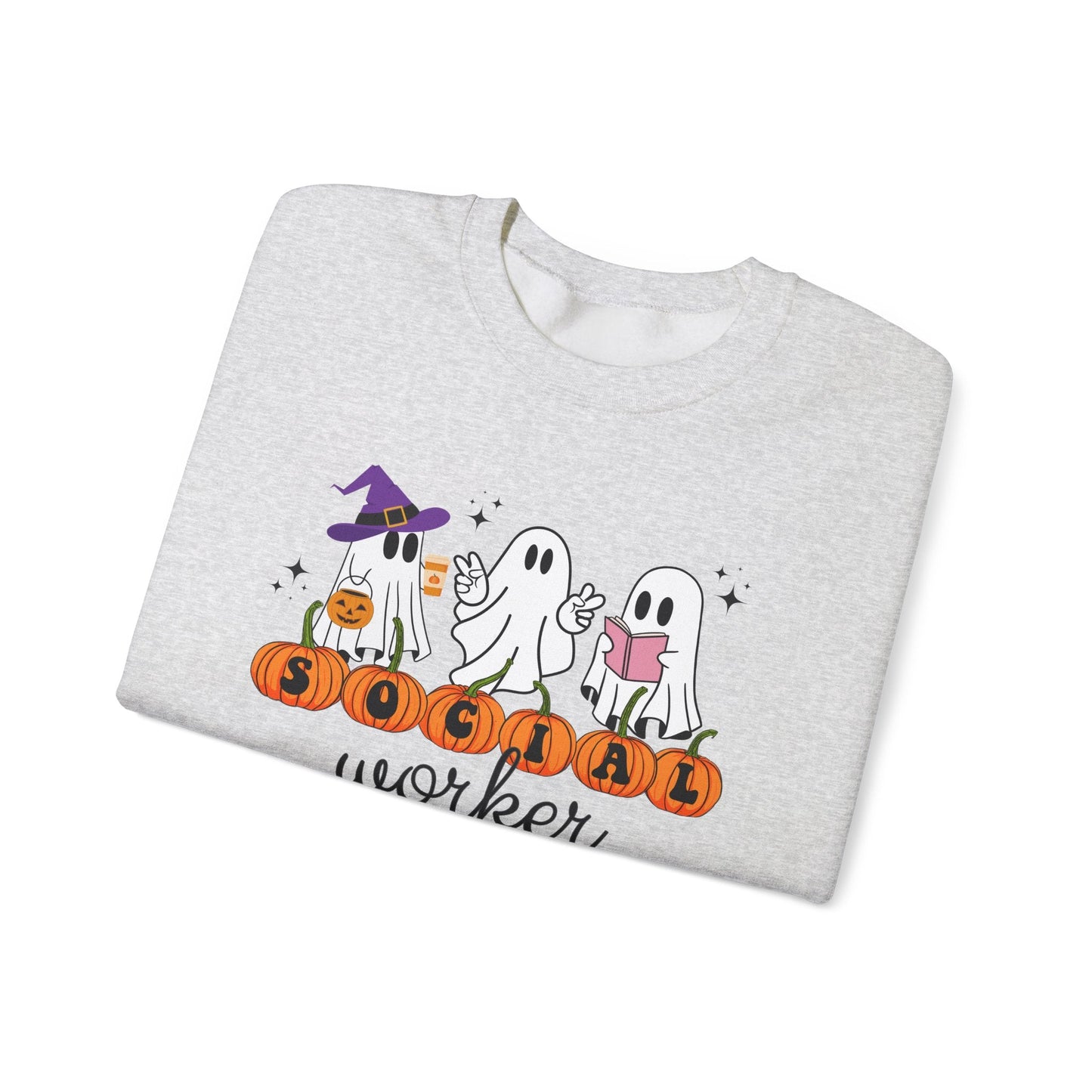 Social Worker Halloween Crewneck Printify