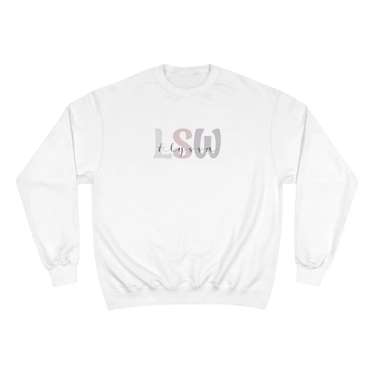 Personalized LSW Champion Sweatshirt - MindLyssMoments LLC