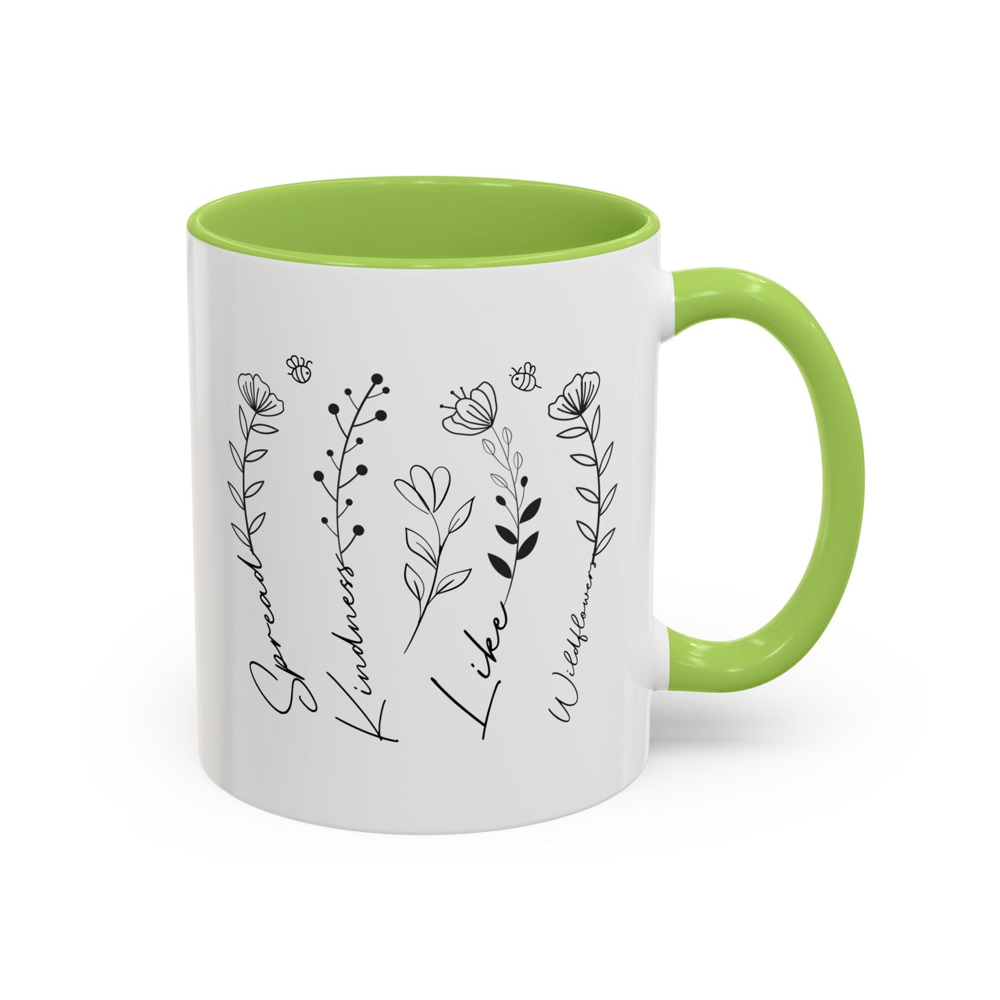 Spread Kindness Like Wildflowers Mug (11oz, 15oz) Printify