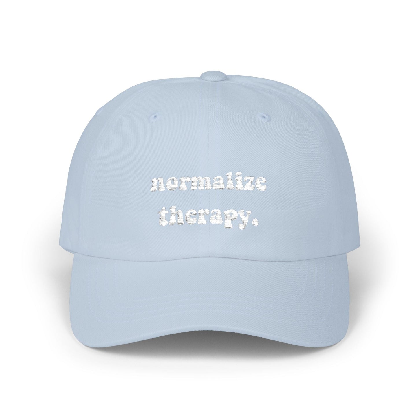 Normalize Therapy Embroidered Hat Printify