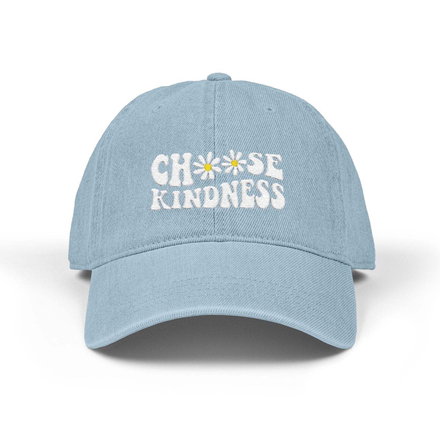 Choose Kindness Embroidered Denim Hat