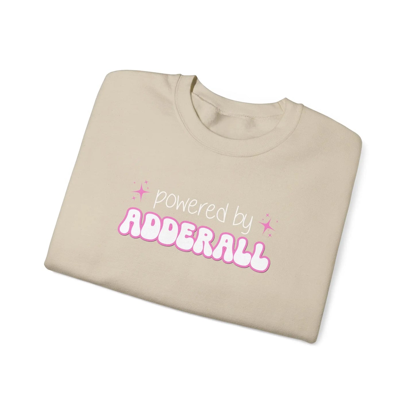 Powered by Adderall Crewneck - MindLyssMoments LLC