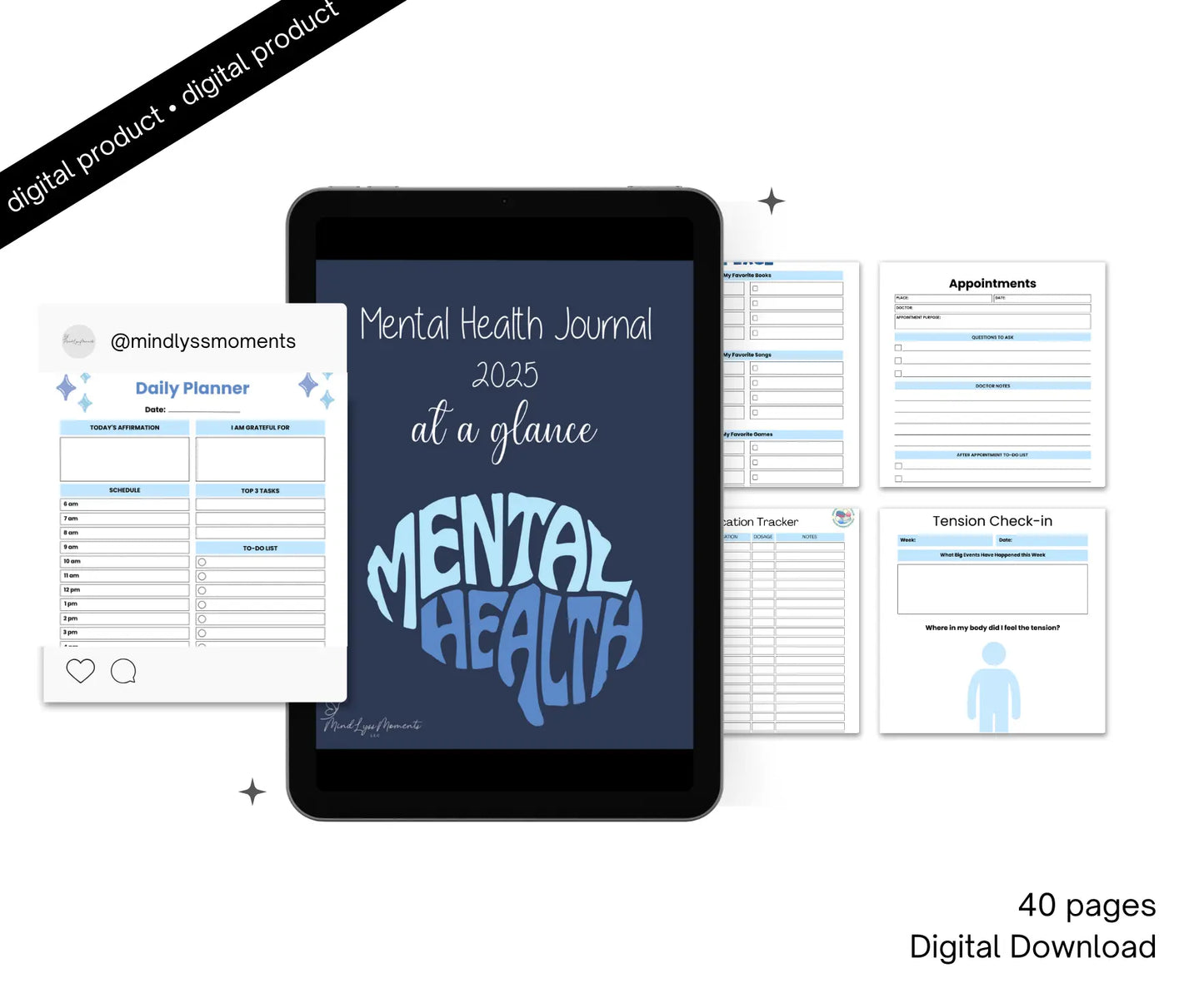 Mental Health Journal 2025 - MindLyssMoments LLC