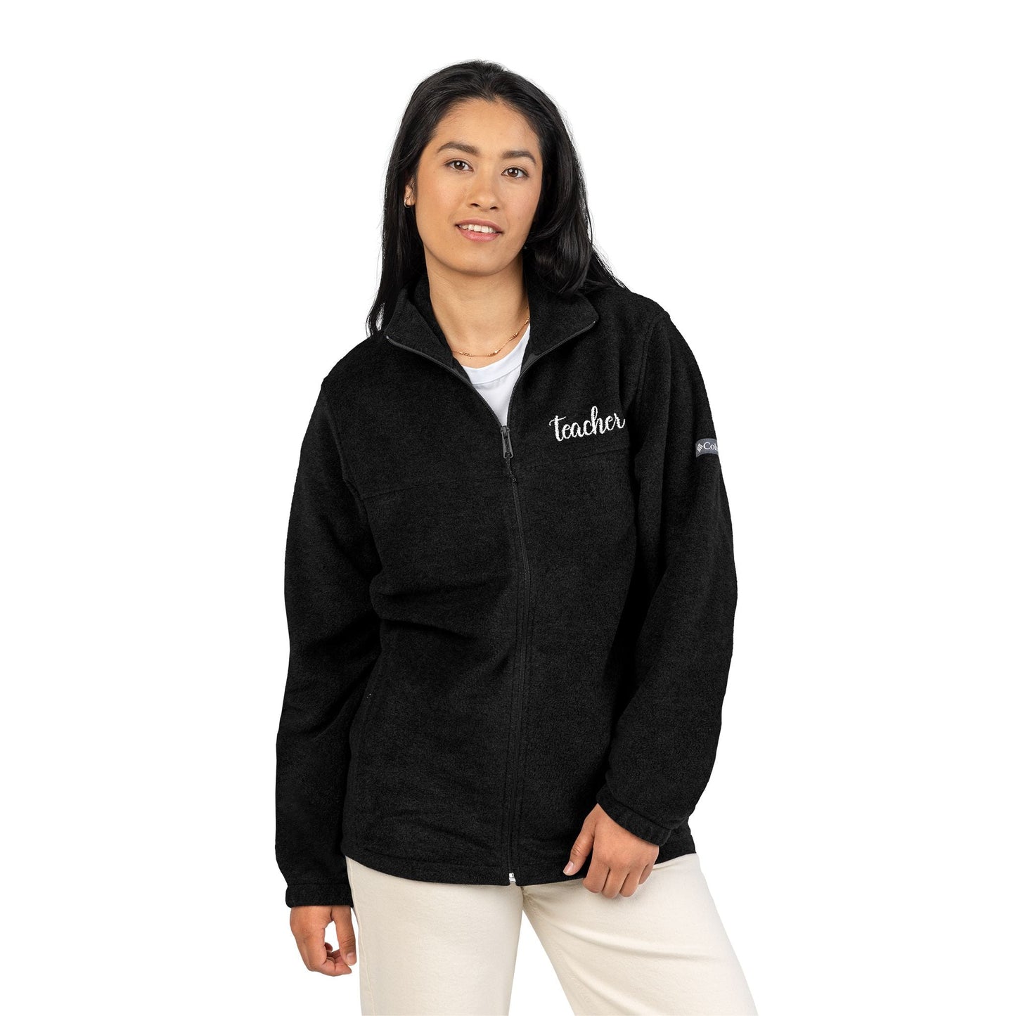 Teacher Unisex Columbia Fleece Jacket (Embroidered) Printify