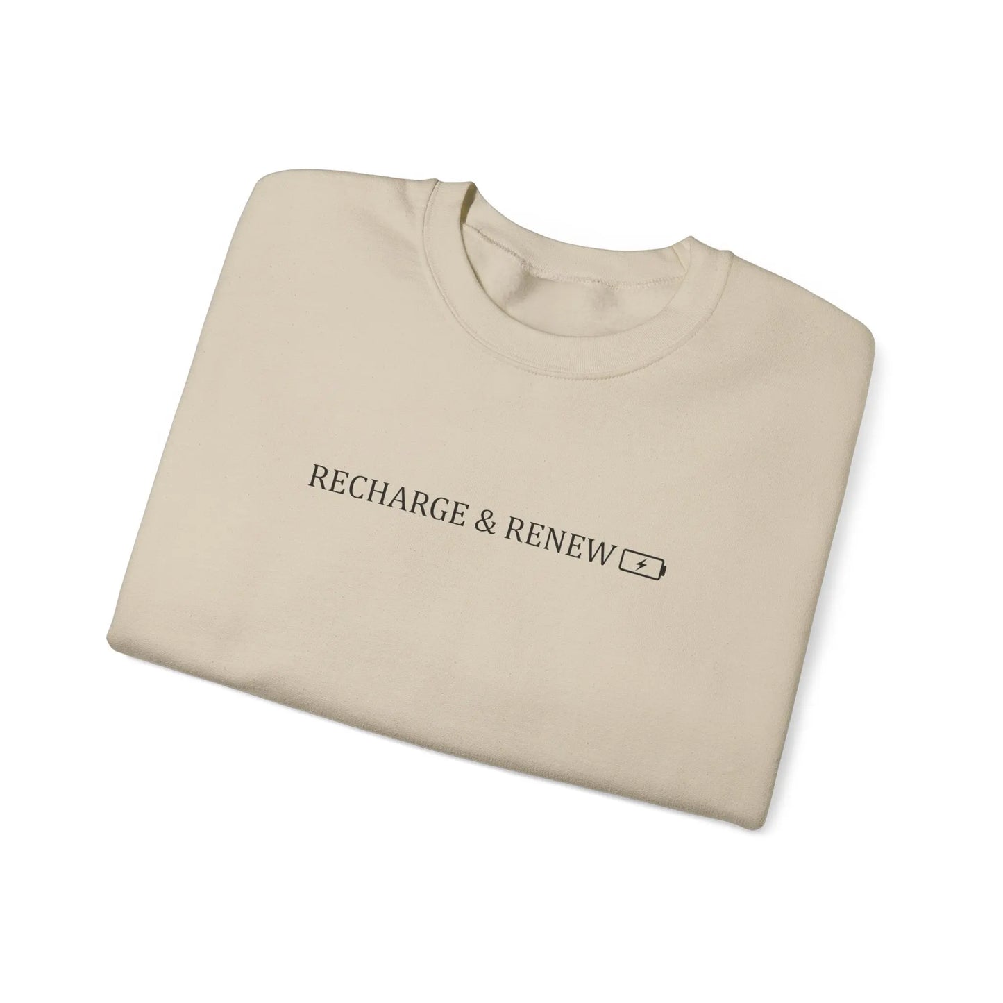 Recharge and Renew Crewneck - MindLyssMoments LLC