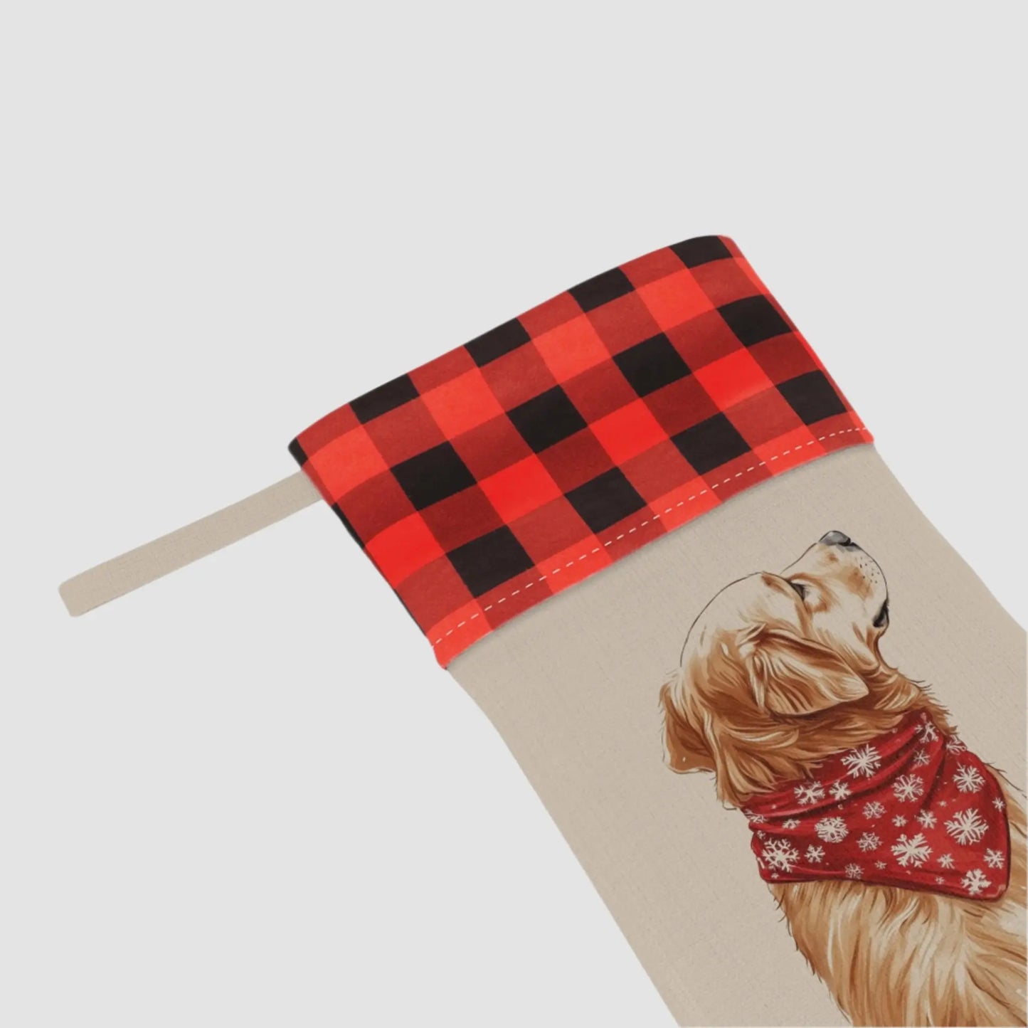 Golden Retriever Christmas Stocking - Personalization Available! - MindLyssMoments LLC