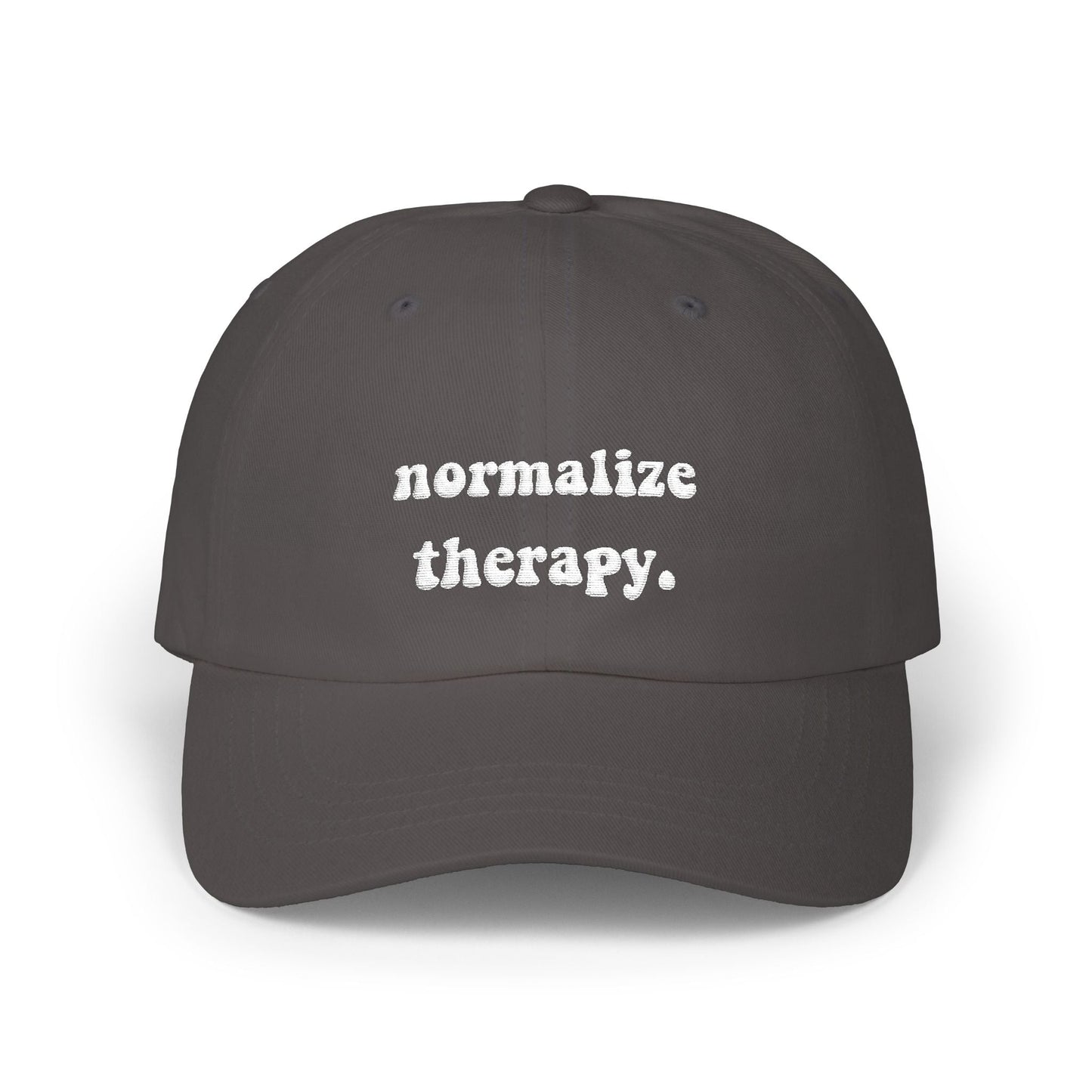 Normalize Therapy Embroidered Hat Printify