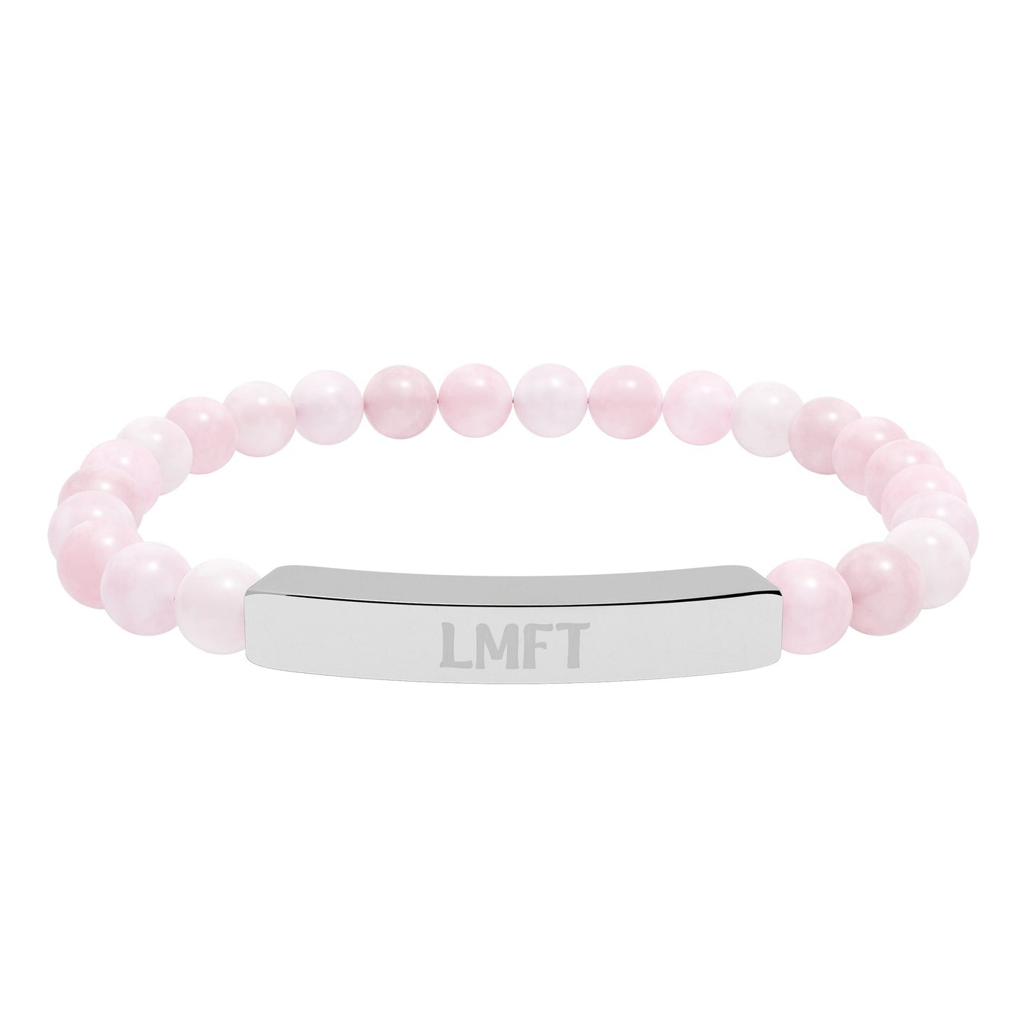 LMFT Natural Stone Stretch Bar Bracelet Printify