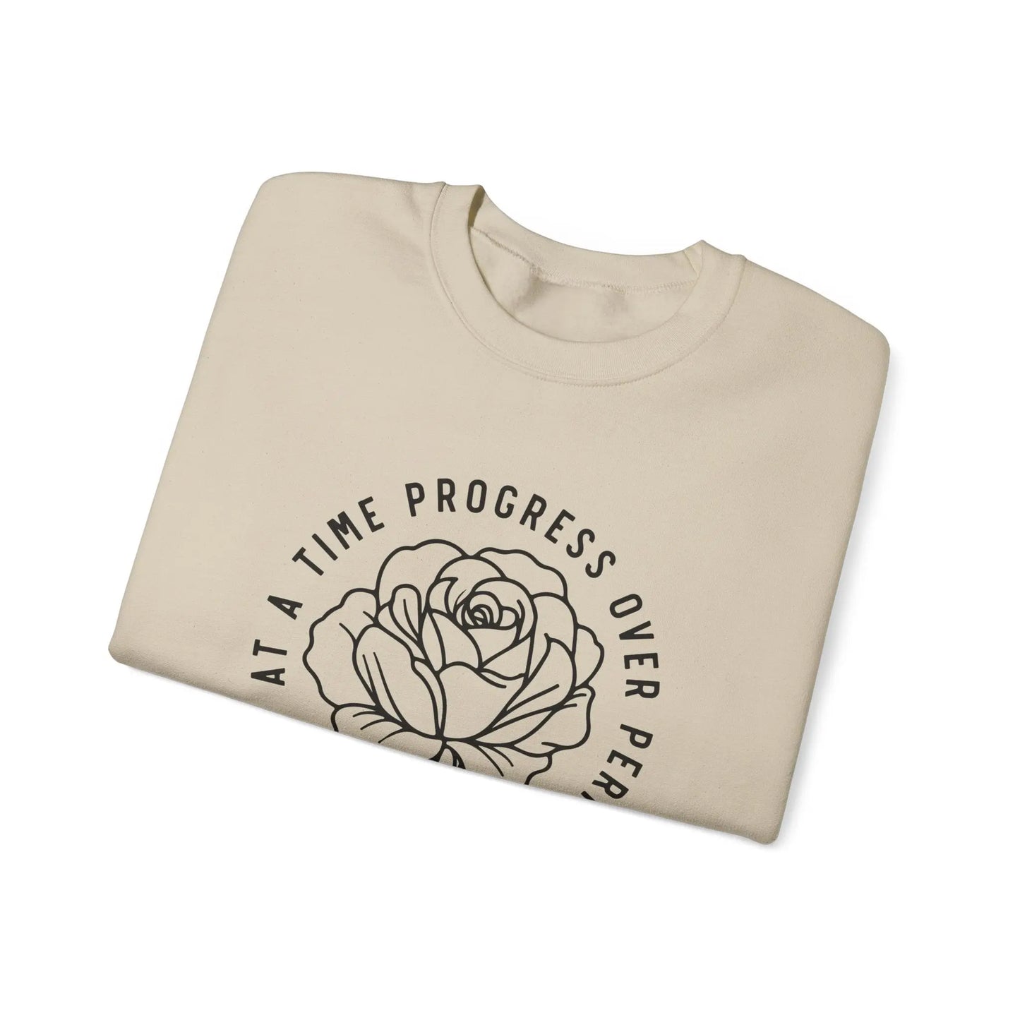 Progress Over Perfection One Step At A Time Crewneck - MindLyssMoments LLC