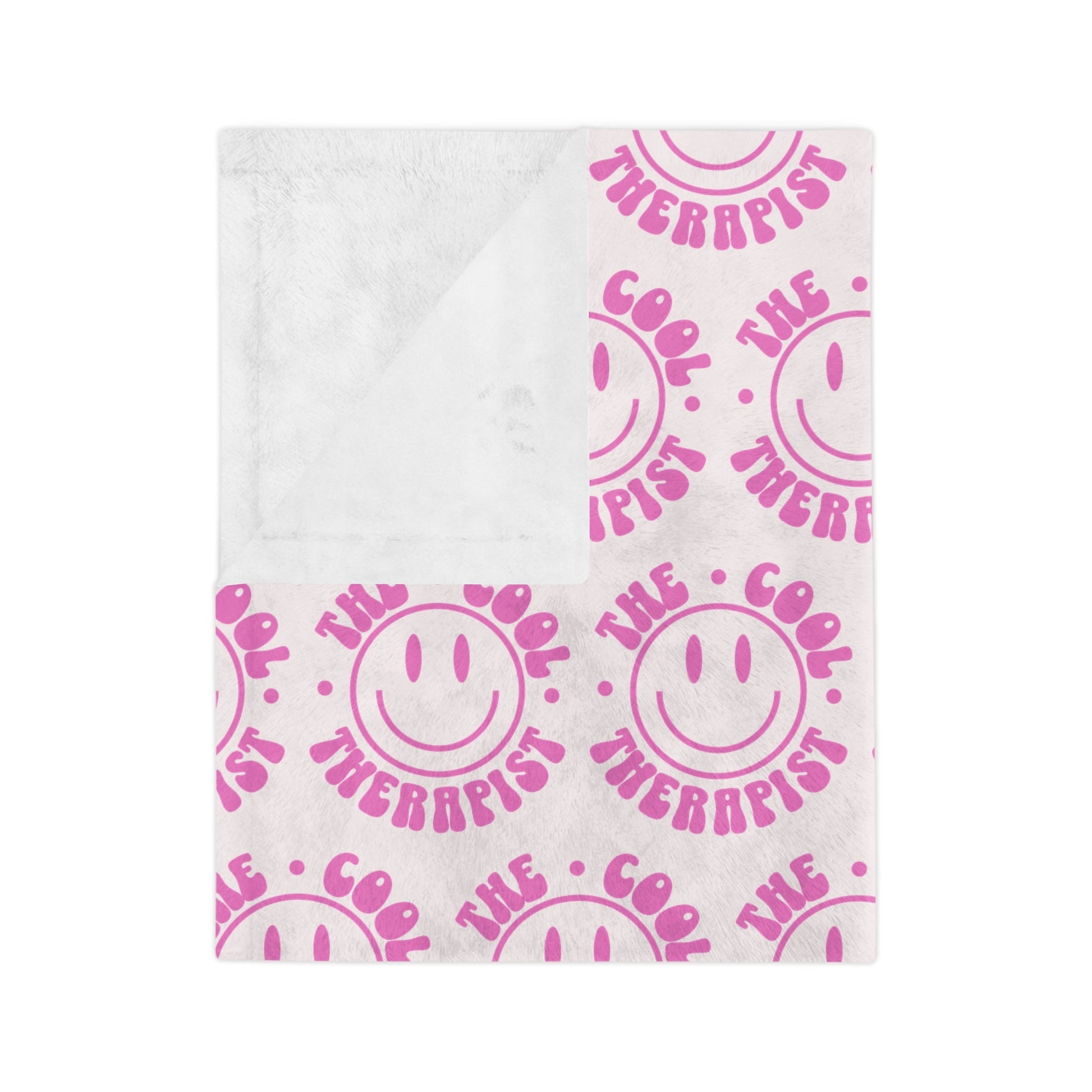 The Cool Therapist Blanket (Pink) Printify