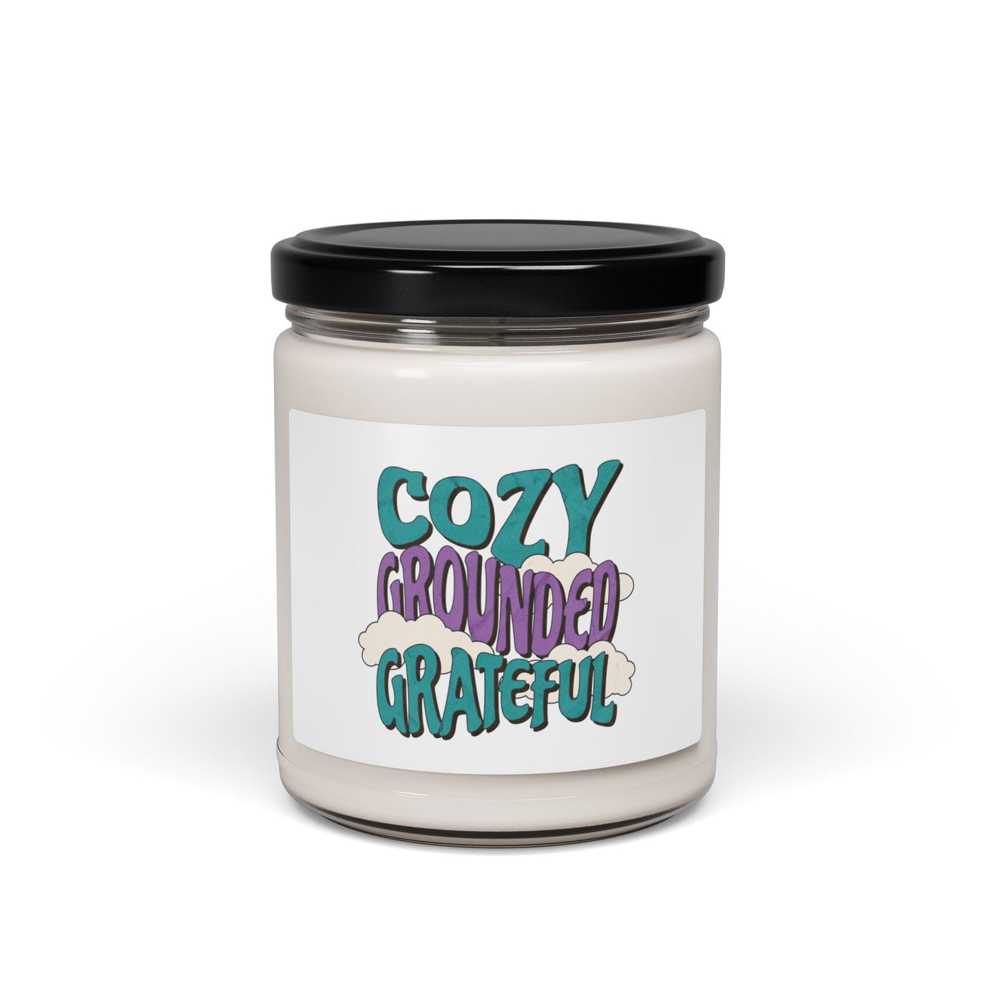Cozy Grounded Grateful Candle (9oz) Printify