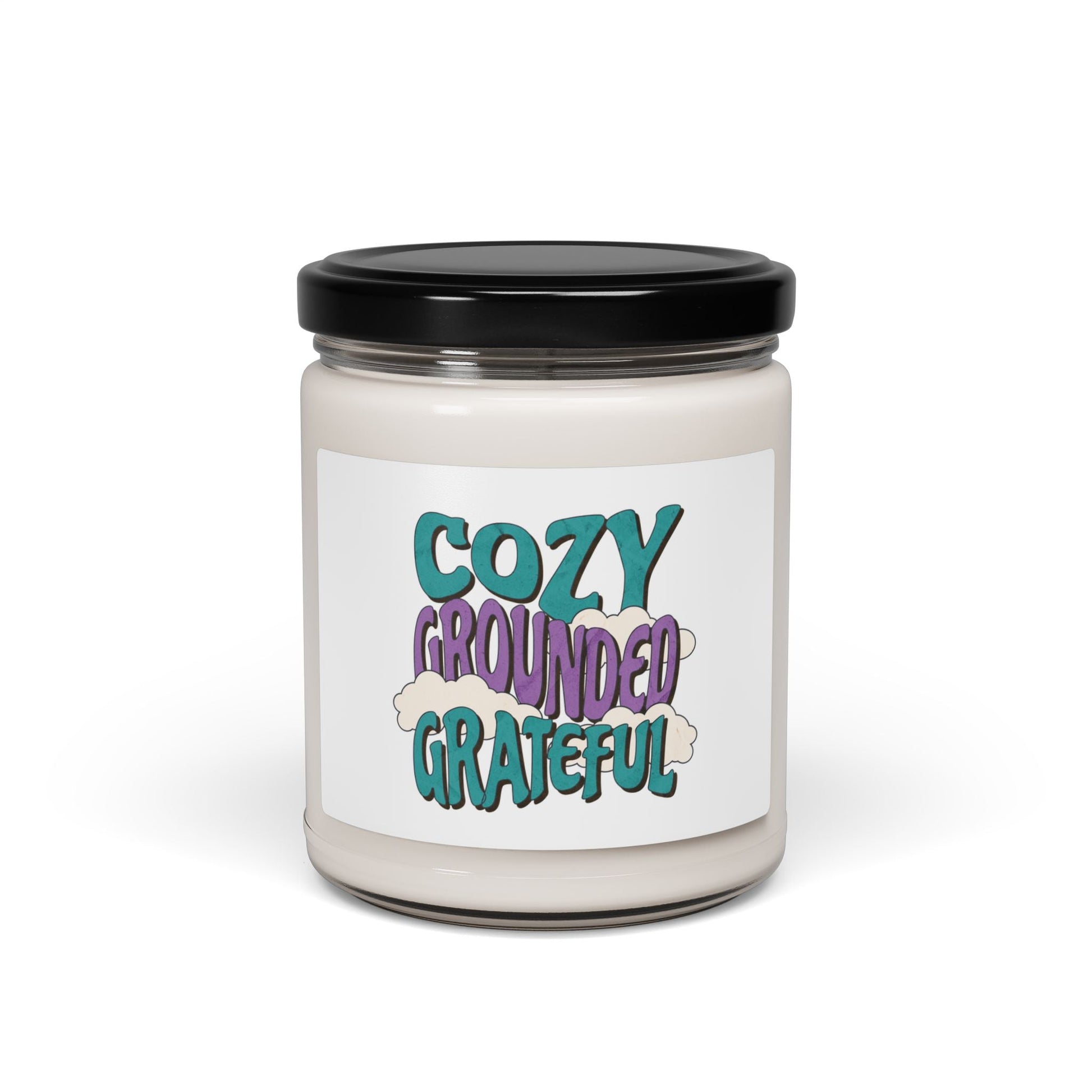 Cozy Grounded Grateful Candle (9oz) Printify