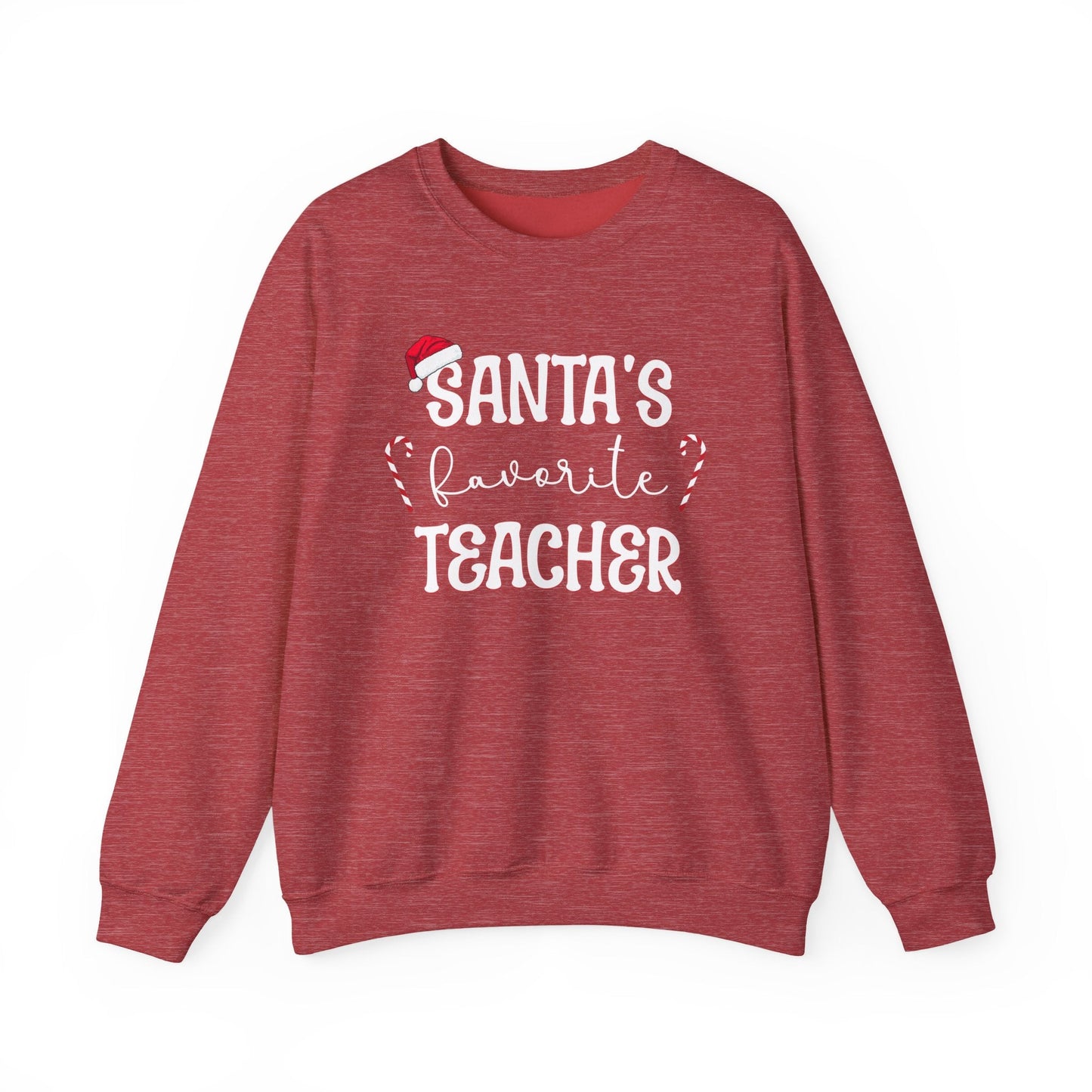 Santa's Favorite Teacher Crewneck Printify